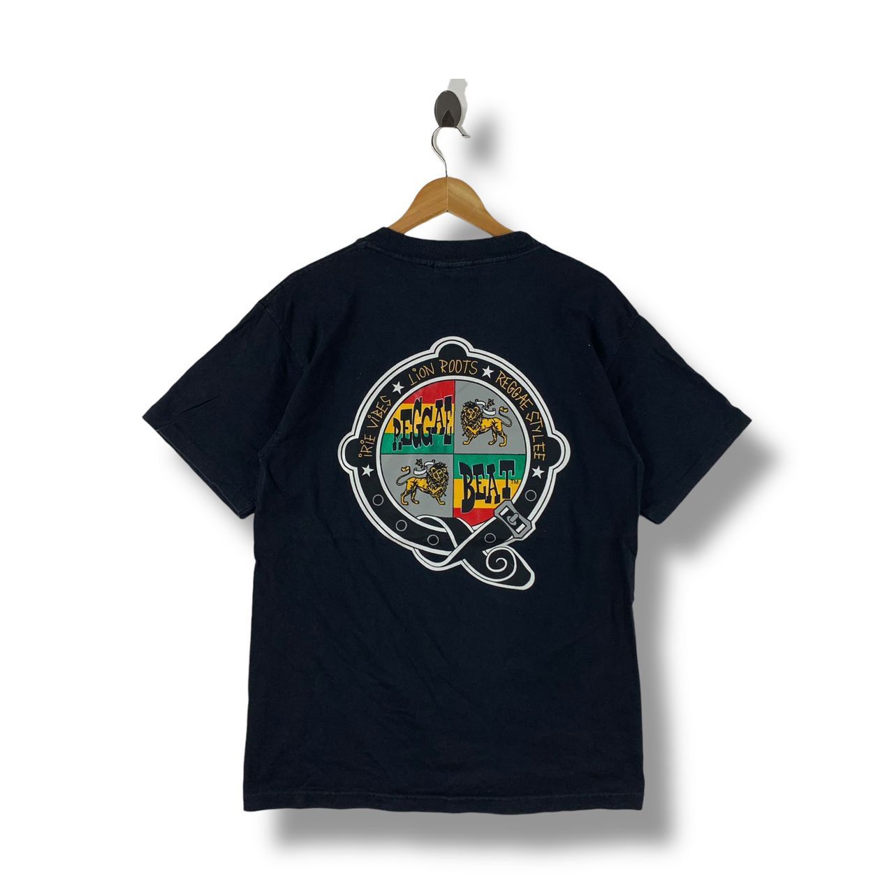 Vintage Vintage RAGGAE BEAT raggae design back hit tee Size US L / EU 52-54 / 3 - 1 Thumbnail