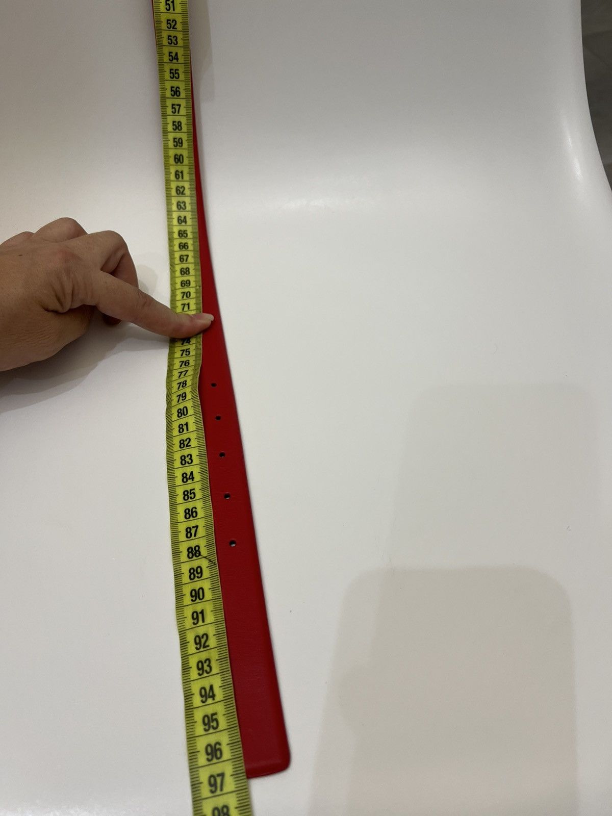 Dior Dior Red Leather belt Women’s Size 42 Size ONE SIZE - 16 Thumbnail