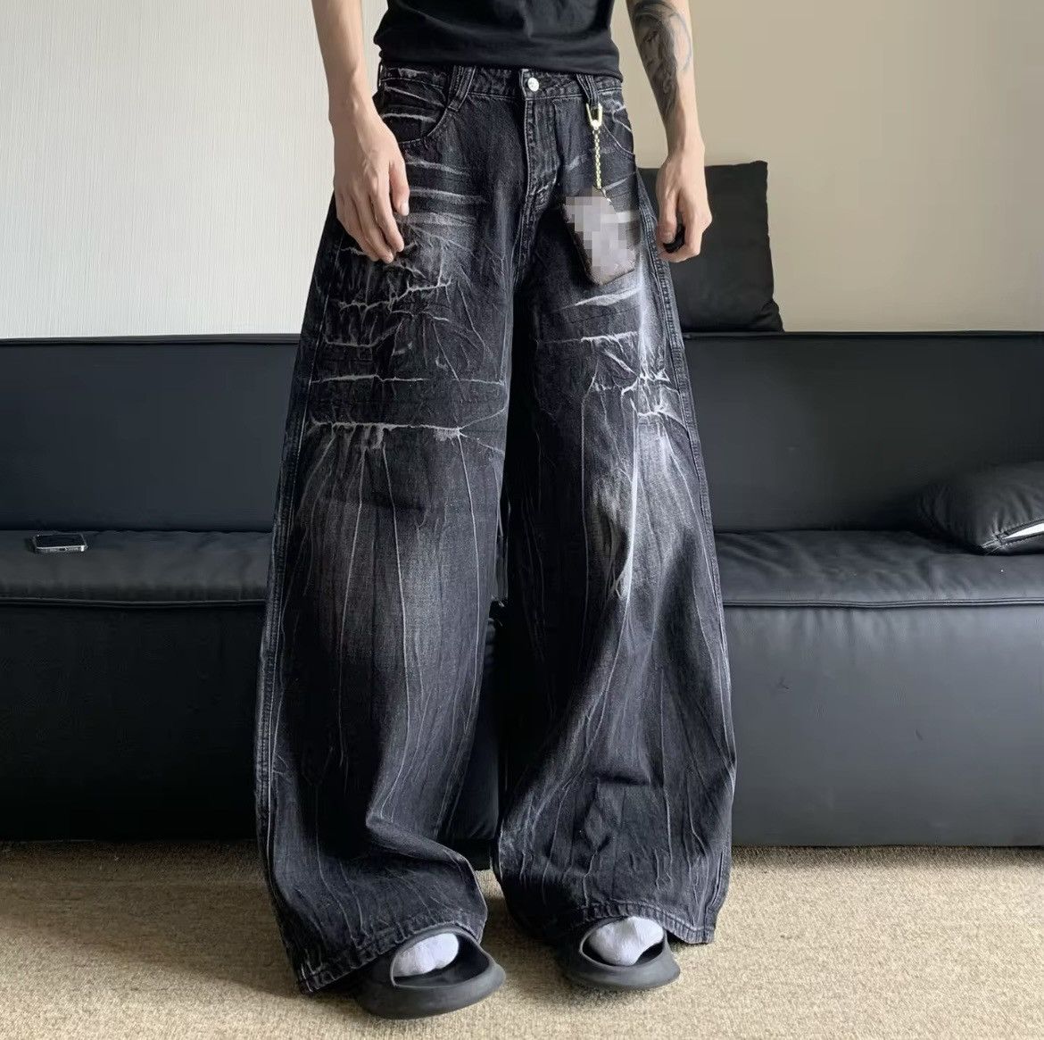 Other Y2K Low waist BAGGY denim jeans Size US 30 / EU 46 - 1 Thumbnail