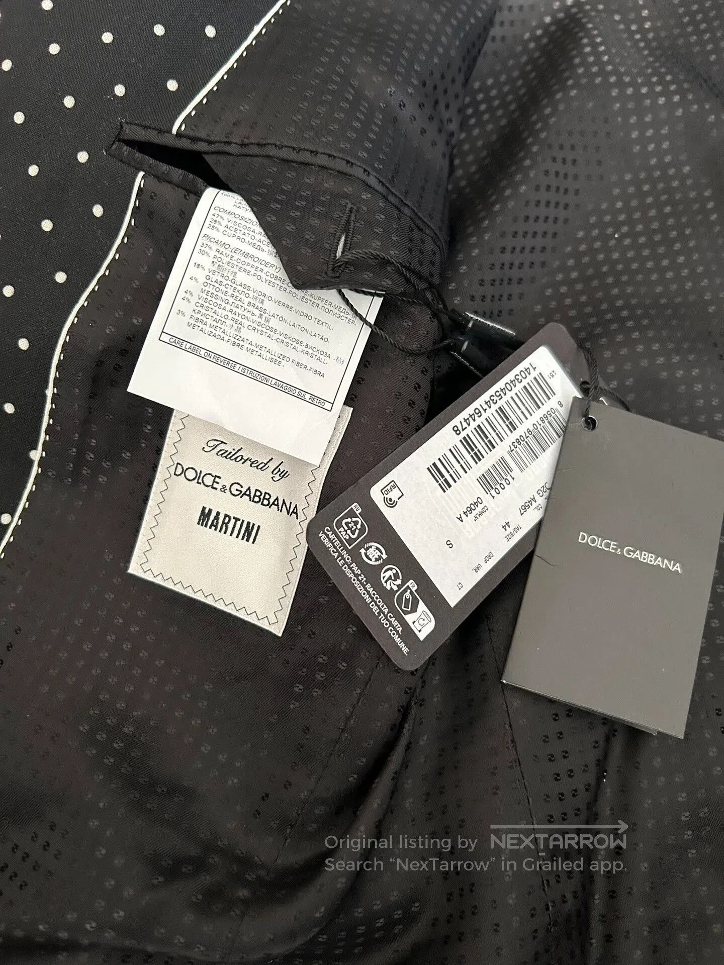 Dolce & Gabbana New Dolce & Gabbana Embroidered Blazer. Size US S / EU 44-46 / 1 - 8 Thumbnail