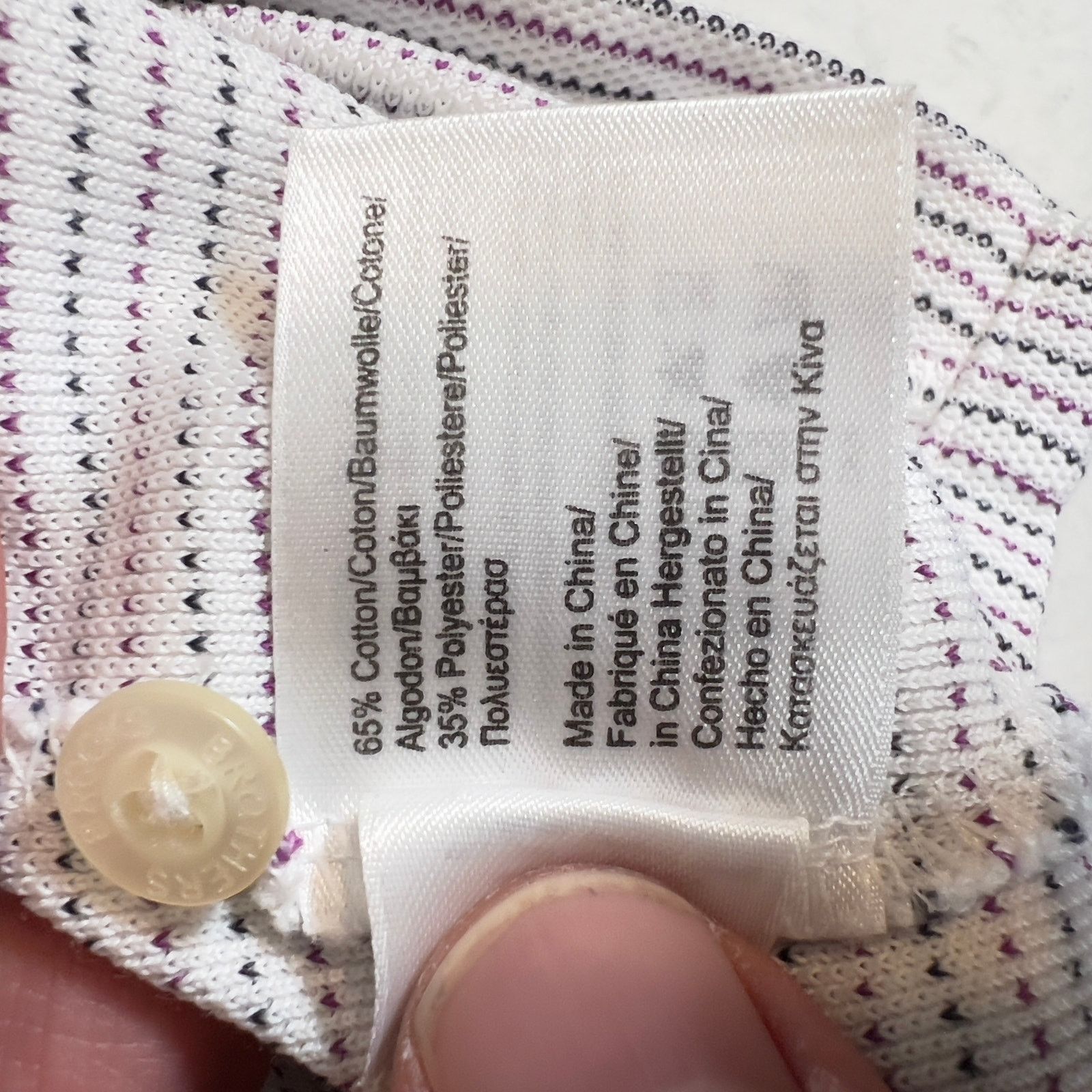 Brooks Brothers Brooks Brothers X St Andrews Links Polo Shirt Men XL Purple Size US XL / EU 56 / 4 - 10 Thumbnail