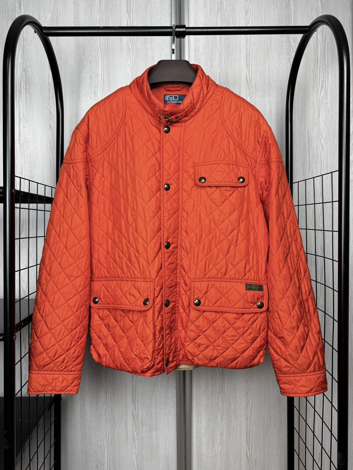 Polo Ralph Lauren Polo Ralph Lauren Orange Quilted Cadwell Bomber Jacket sz XL Size US XL / EU 56 / 4 - 2 Thumbnail