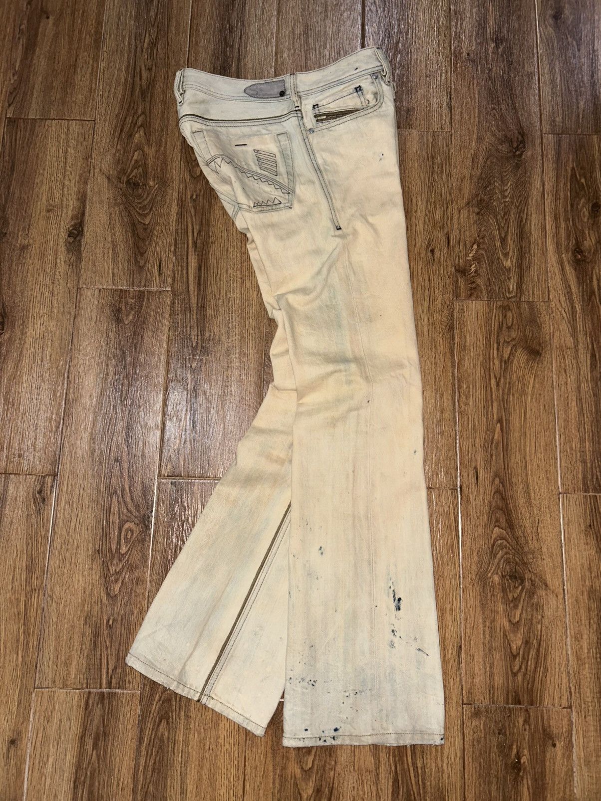 Diesel Diesel Zatiny Bootcut Distressed Mudwash Jeans Size 32" / US 10 / IT 46 - 2 Thumbnail