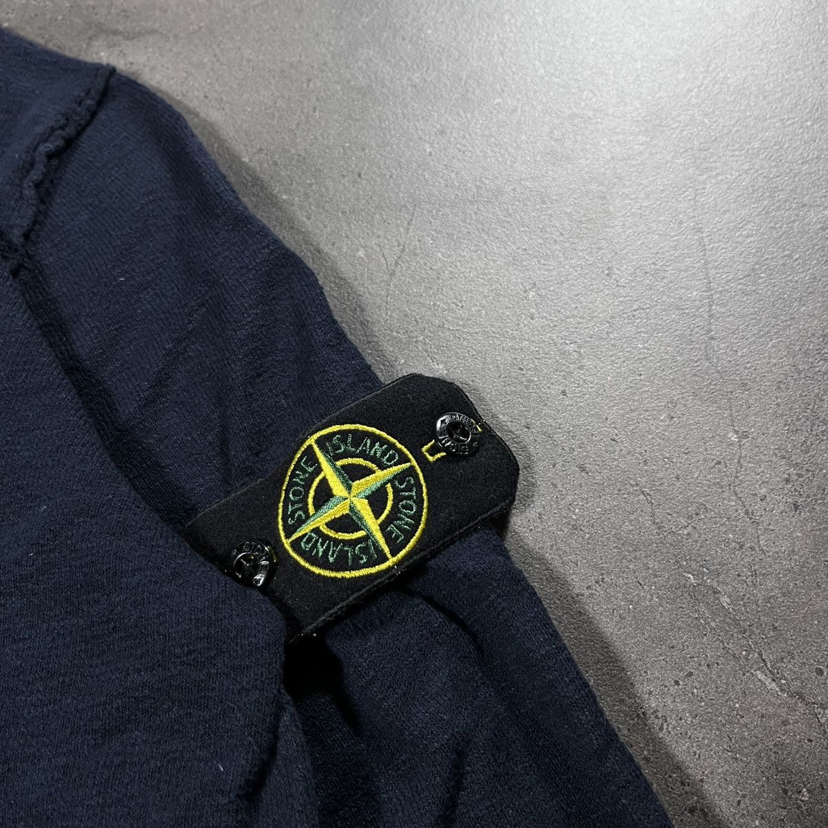 Stone Island Stone Island 00s Vintage Vneck Knit Sweater Massimo Osti Size US L / EU 52-54 / 3 - 8 Thumbnail