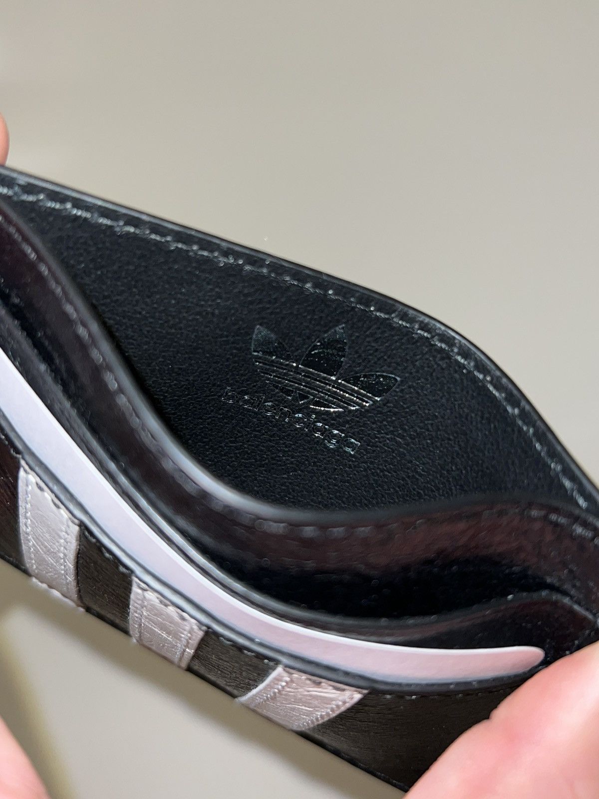 Adidas × Balenciaga Balenciaga X Adidas Cardholder Black Size ONE SIZE - 4 Thumbnail