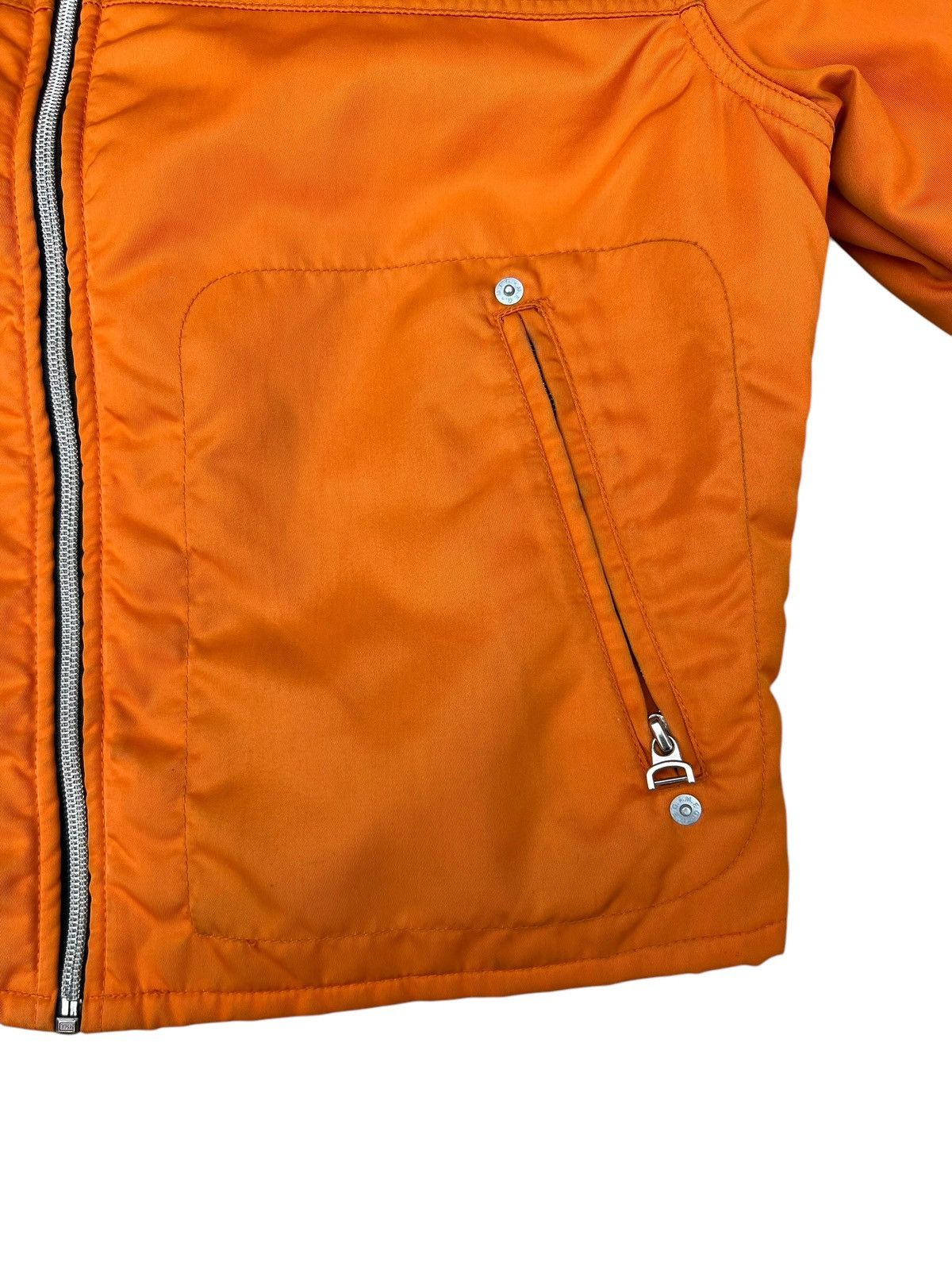 Marithe + Francois Girbaud Vintage 90s Marithe Francois Girbaud Orange Cropped Jacket Size US M / EU 48-50 / 2 - 8 Thumbnail