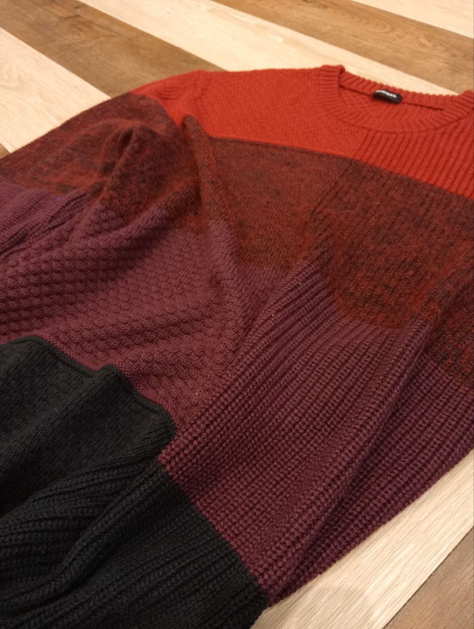 Diesel DIESEL ACRYLIC+WOOL+COTTON+MOHAIR KNITTED SWEATER Size US XXL / EU 58 / 5 - 12 Thumbnail