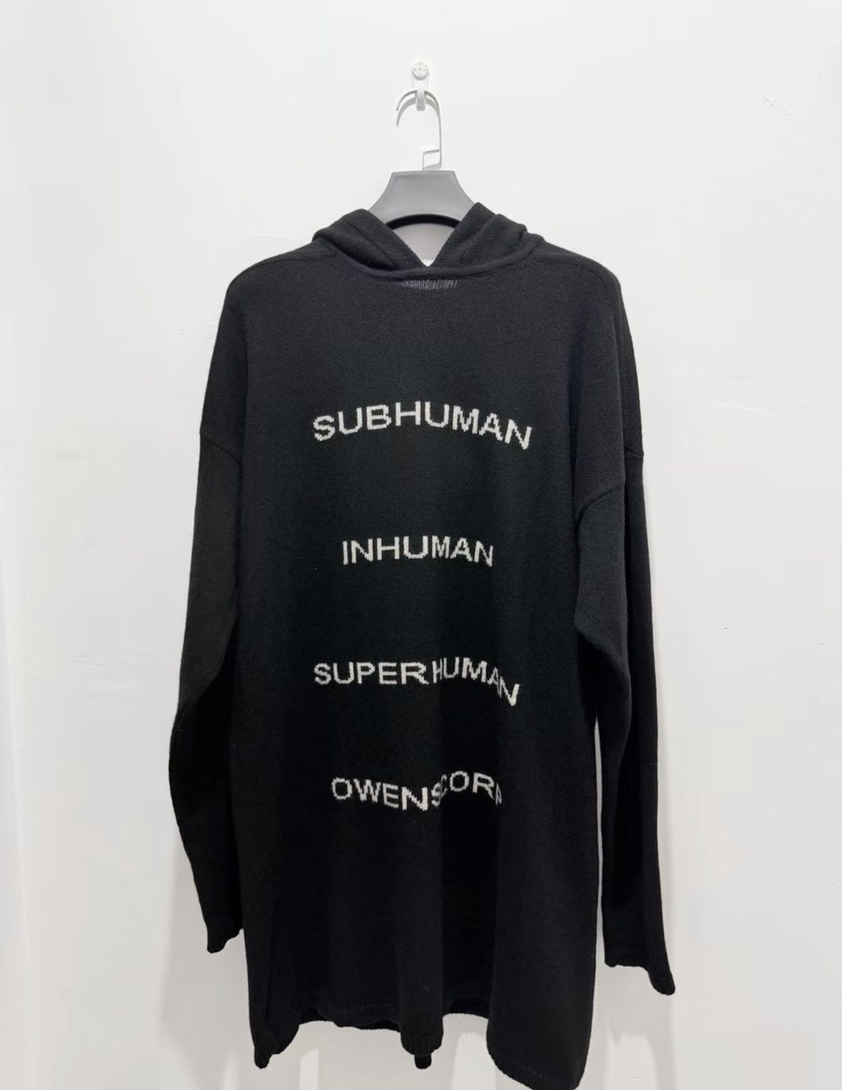Rick Owens 【Rick Owens】22FW Runway Black Hooded Sweatshirt Size US S / EU 44-46 / 1 - 1 Thumbnail