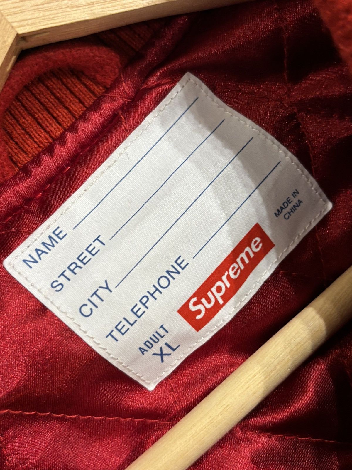 Supreme Supreme Veritas Varsity Jacket Size US XL / EU 56 / 4 - 4 Thumbnail