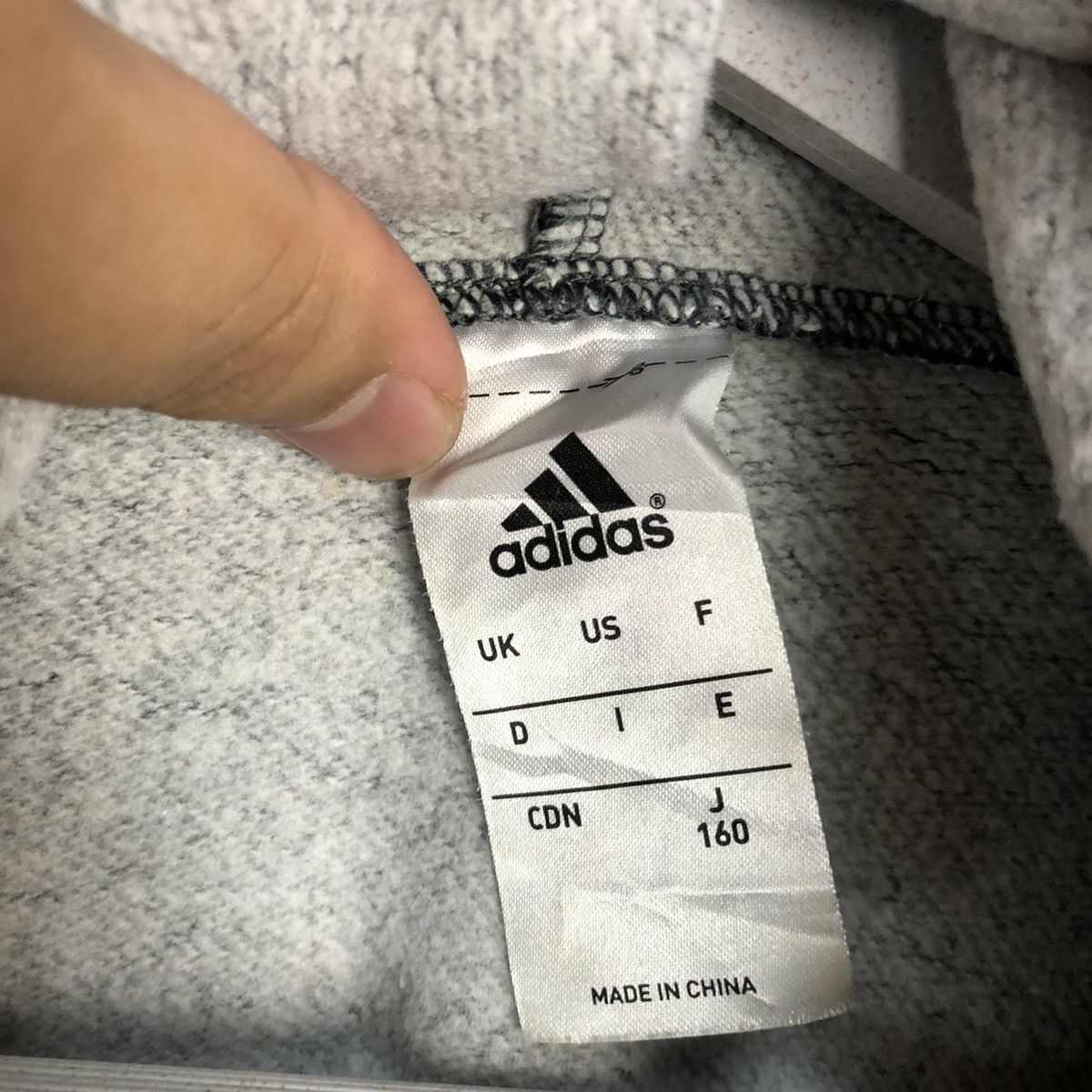 Adidas × Vintage Adidas Grey Hoodie #A258 Size US S / EU 44-46 / 1 - 11 Thumbnail