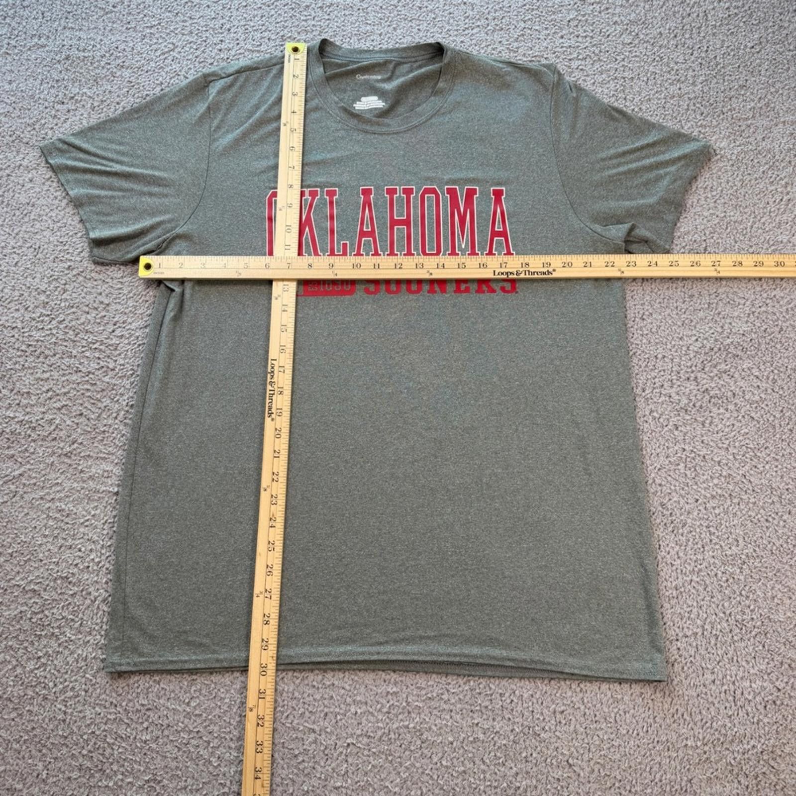 Other Oklahoma Sooners NCAA Graphic T-Shirt Mens XL Heather Gray Size US XL / EU 56 / 4 - 2 Thumbnail