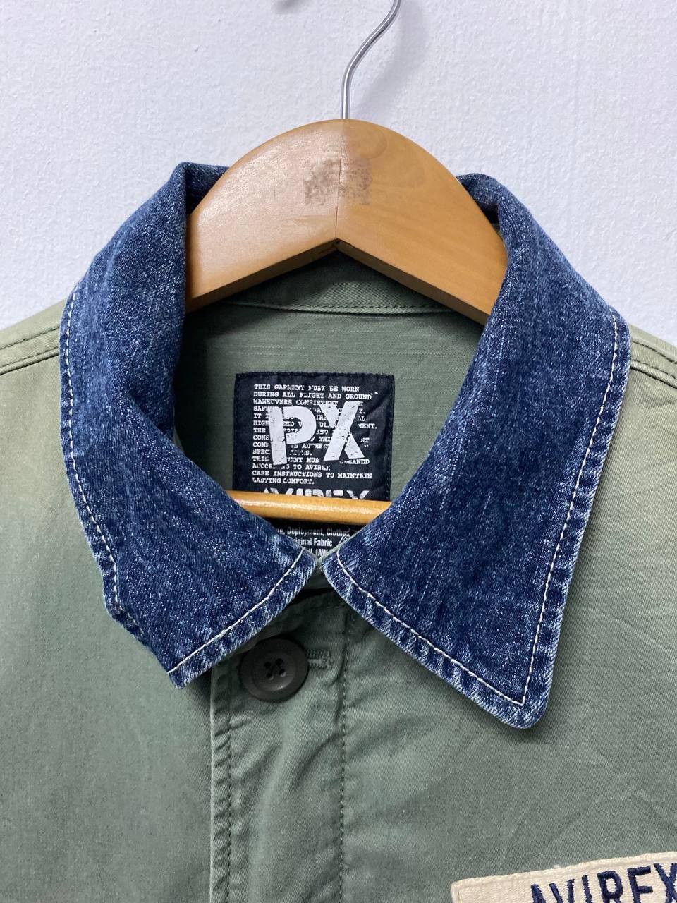 Avirex vintage avirex military style with denim pocket nice design Size US M / EU 48-50 / 2 - 5 Thumbnail