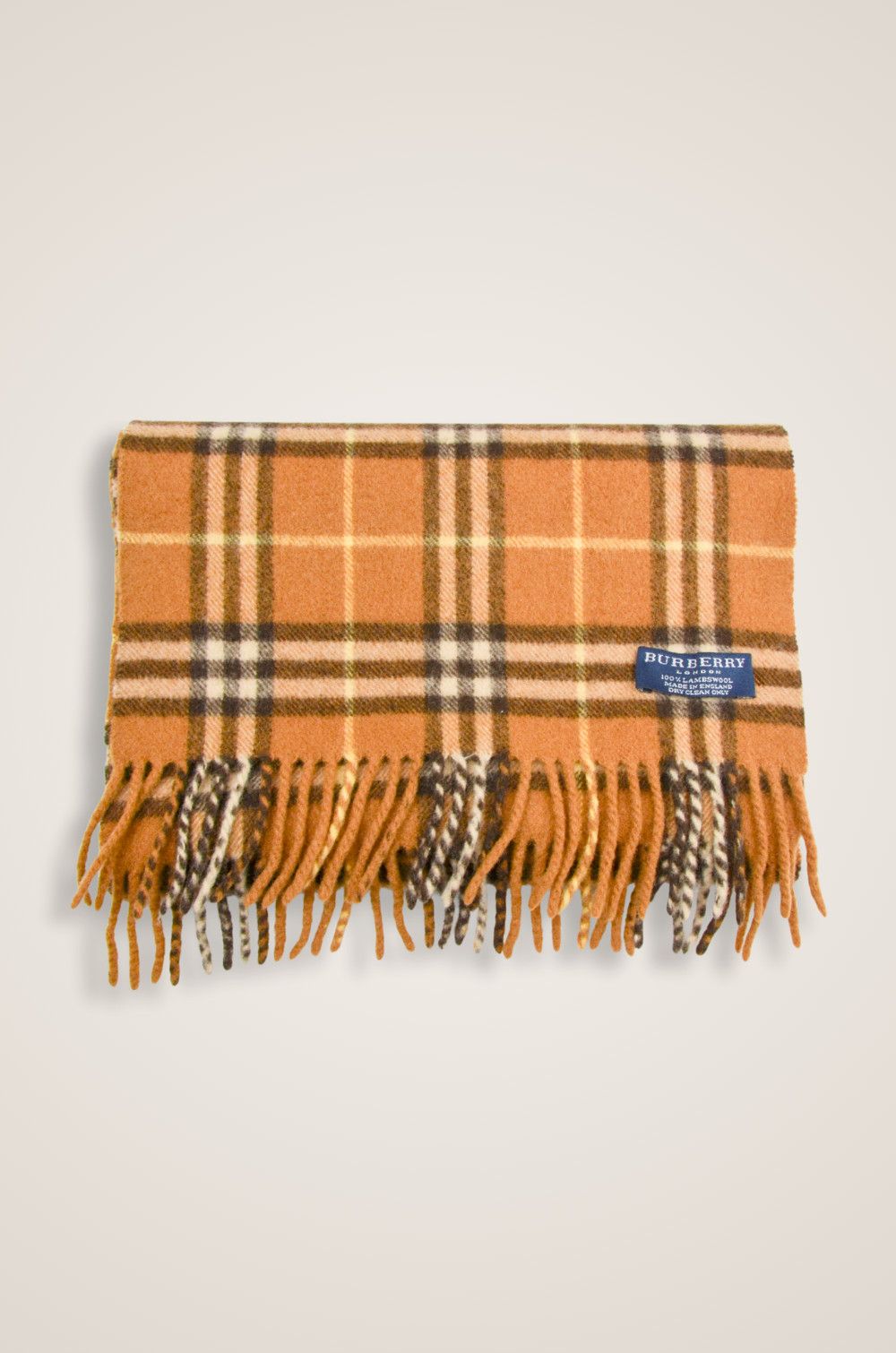 Burberry Burberry London Nova Check Lambswool Scarf – Camel Size ONE SIZE - 1 Thumbnail