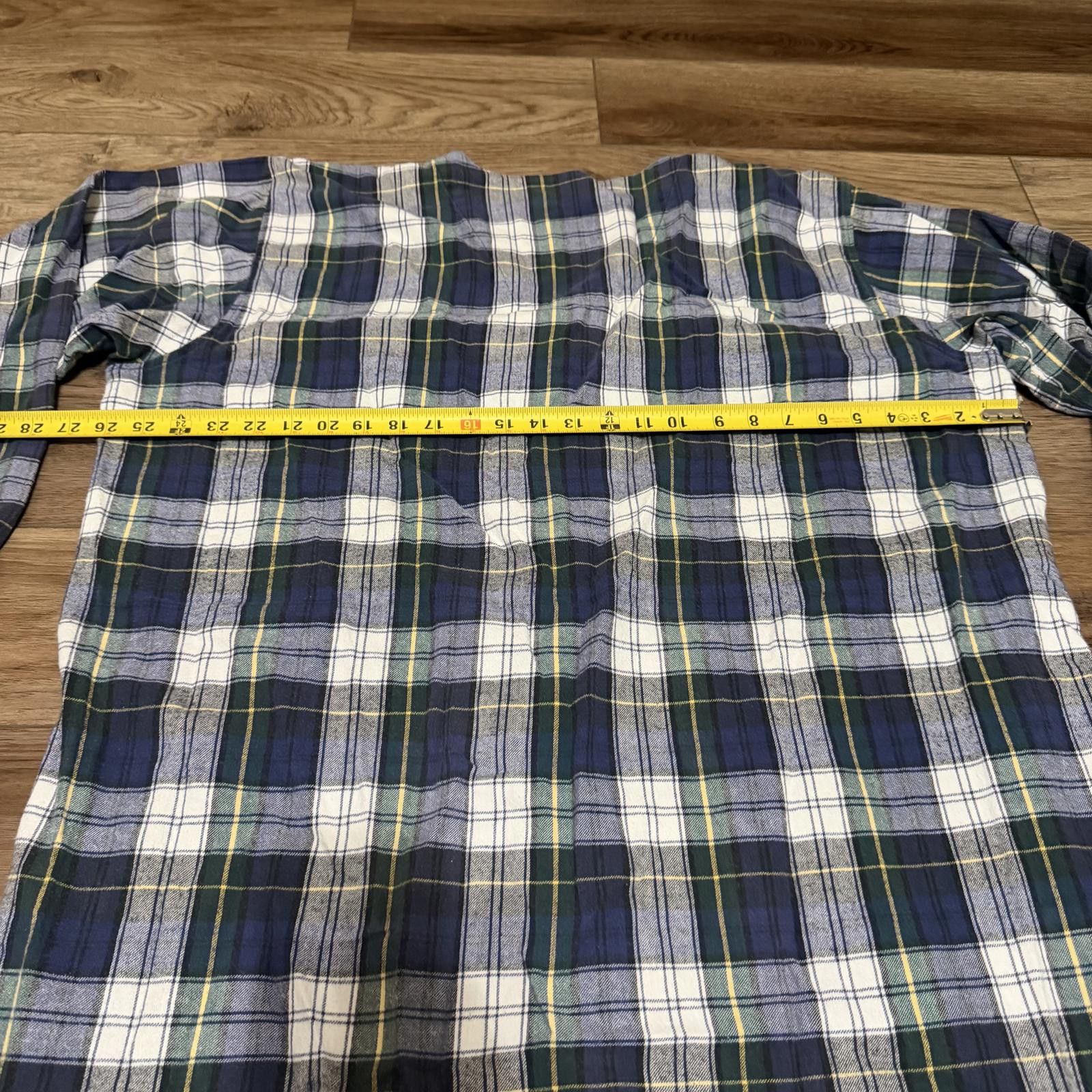 L.L. Bean Vintage L.L. Bean Plaid Flannel Night Shirt Pajama Mens XL Size ONE SIZE - 5 Thumbnail