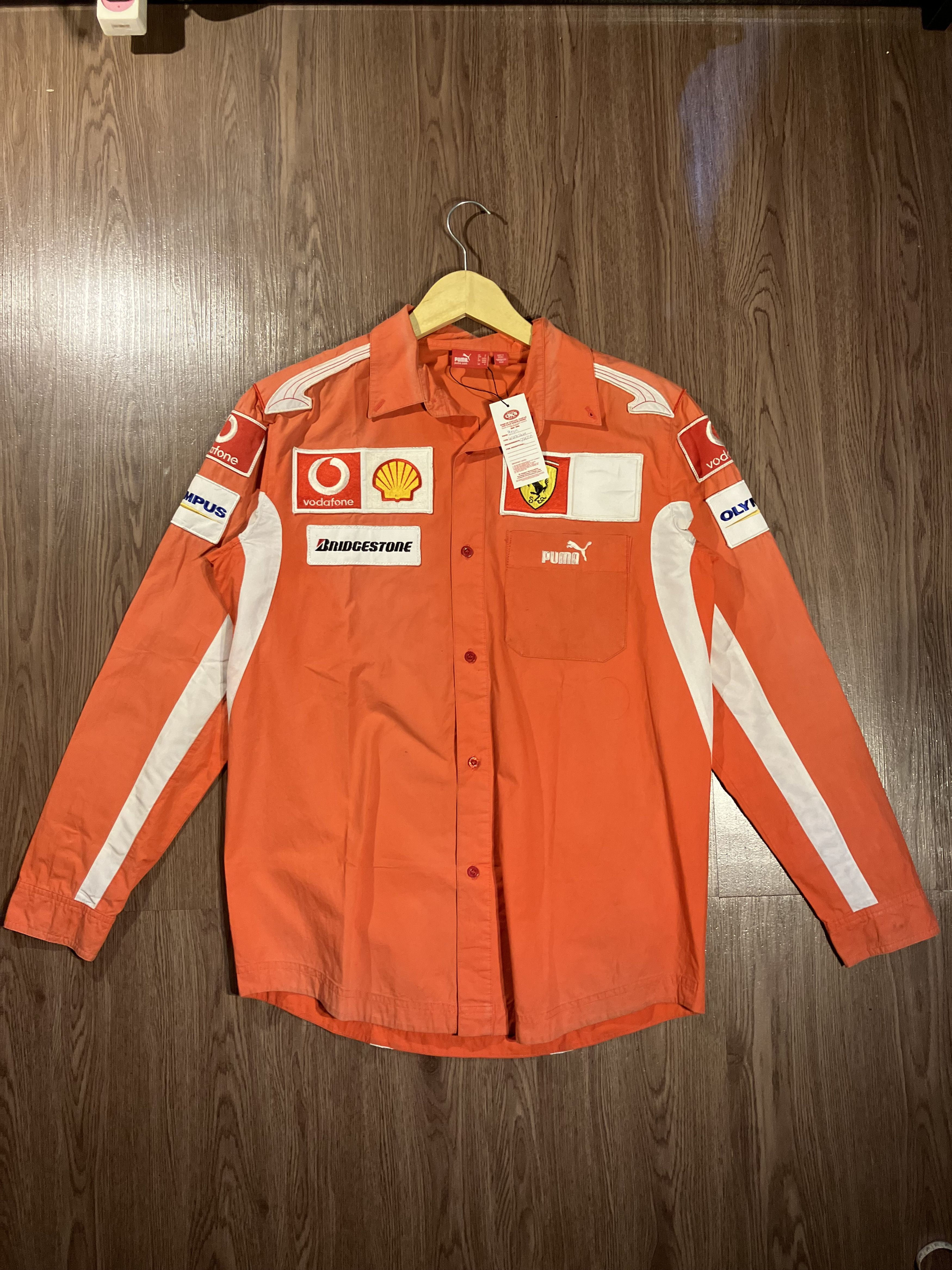 Ferrari × Formula 1 Early 2000 Scuderia Ferrari Team Logo Longsleeve Workshirt Size US M / EU 48-50 / 2 - 1 Thumbnail