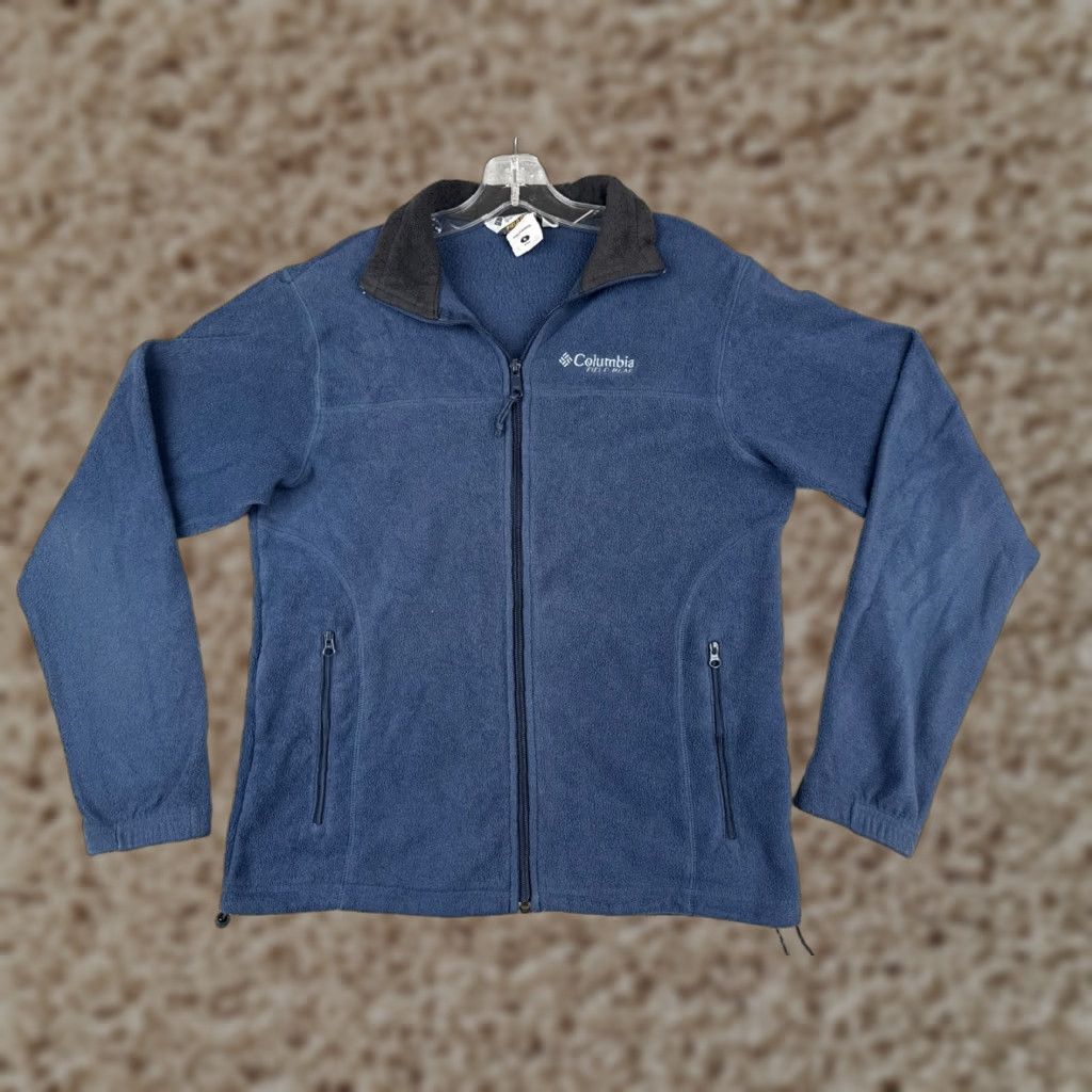 Vintage Columbia Jacket Mens Medium Blue Field Bear Chore Coat Full Zip Poly Fleece Size US M / EU 48-50 / 2 - 1 Thumbnail