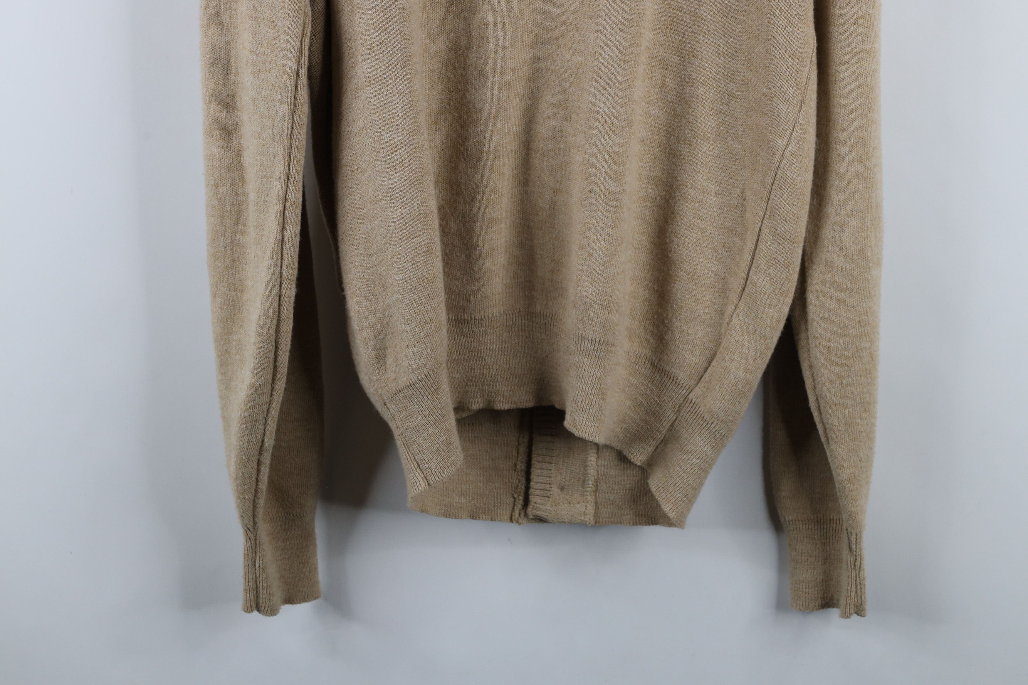 Vintage Vintage 90s Streetwear Cardigan Sweater Beige USA Acrylic Size US L / EU 52-54 / 3 - 11 Thumbnail