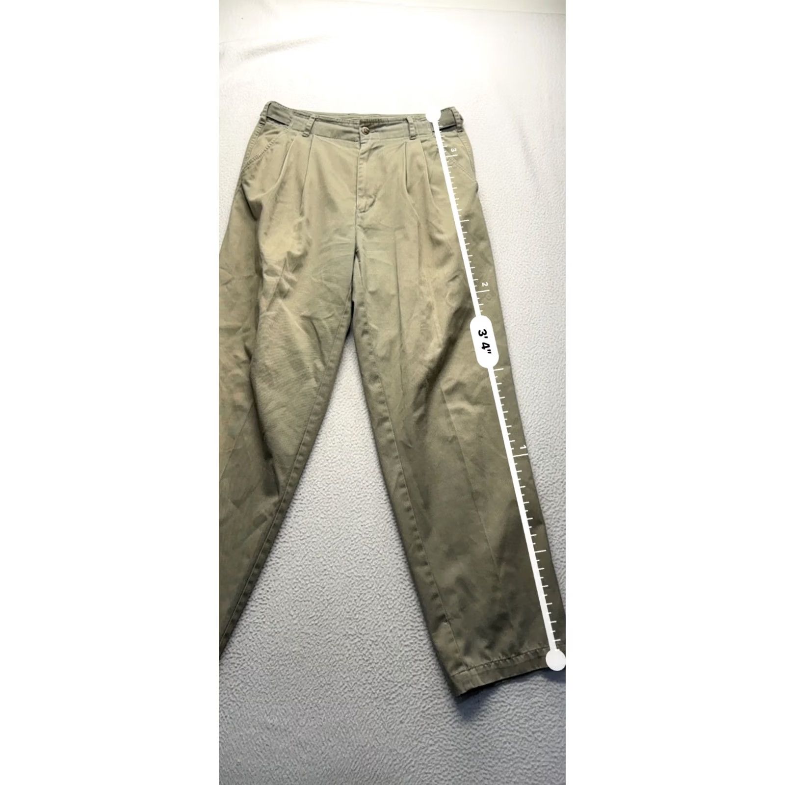 Vintage VINTAGE Mens Company Khaki Pleated Chino Trousers 30 Inseam 30 Pants Mens Woman? Size US 30 / EU 46 - 7 Thumbnail