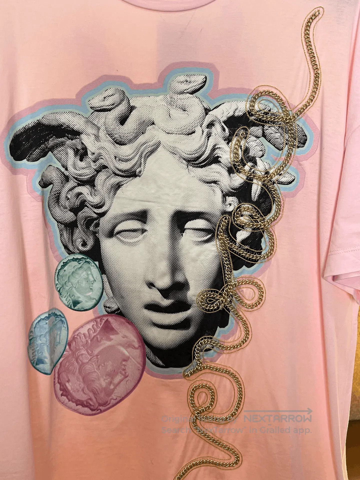 Versace Versace Pink Medusa Short Sleeve. Size US XS / EU 42 / 0 - 3 Thumbnail