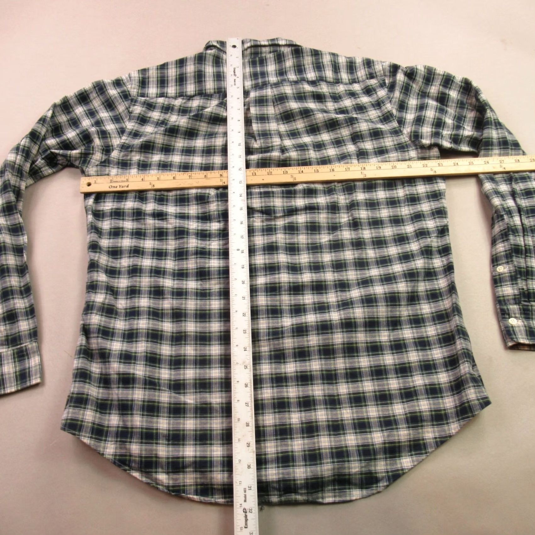 Polo Ralph Lauren Ralph Lauren Shirt Mens Large Long Sleeve Plaid Custom Fit Blue Size US L / EU 52-54 / 3 - 7 Thumbnail