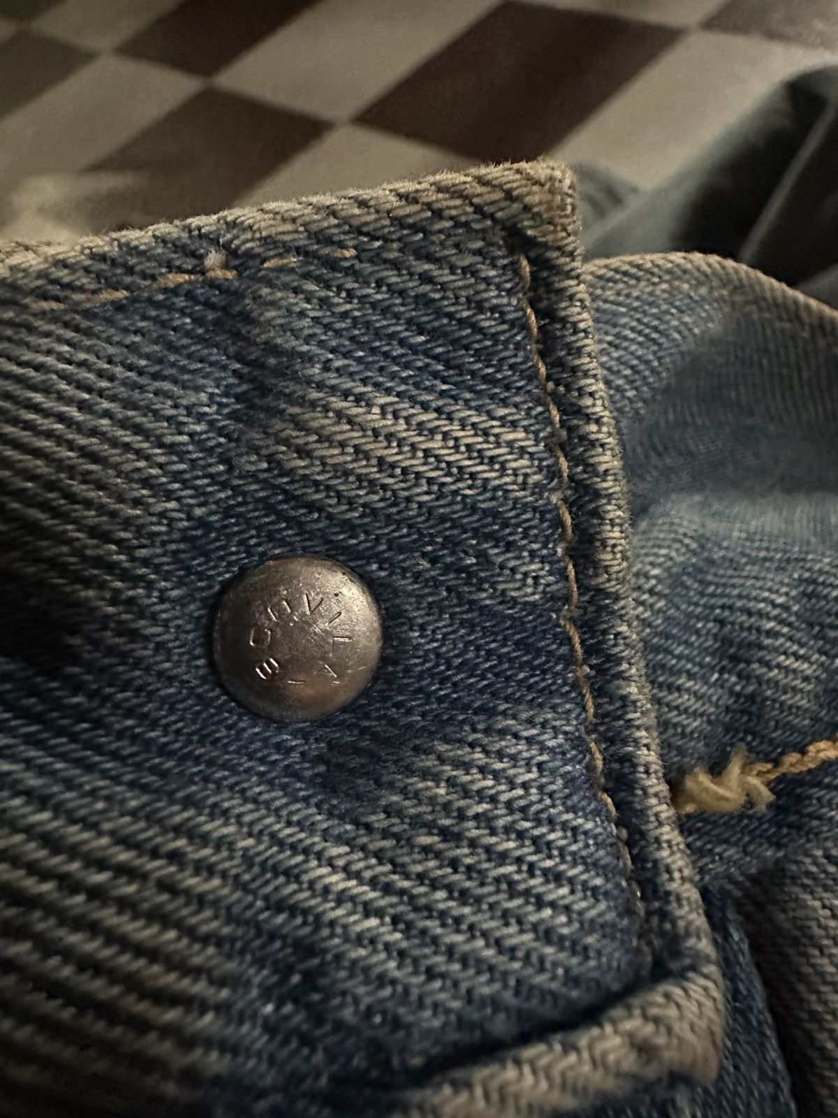 Vintage ‼️Rare‼️ Vintage 70s Blue way trucker blue denim jacket Size US S / EU 44-46 / 1 - 10 Thumbnail
