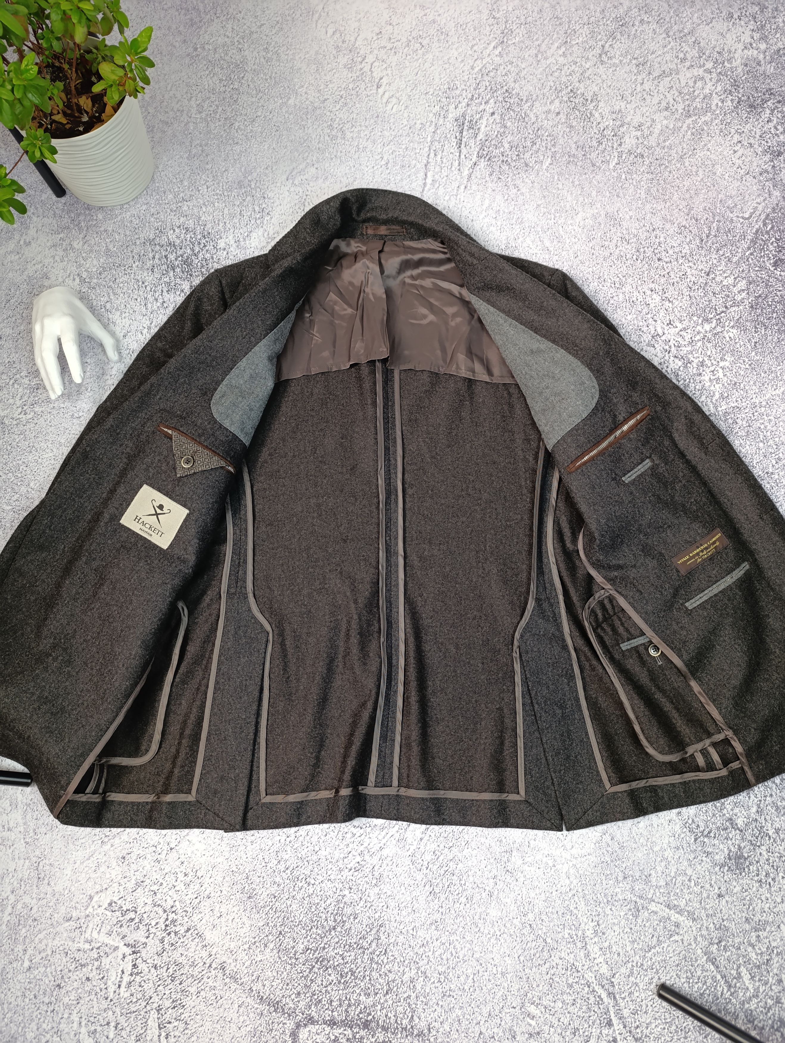 Hackett × Vitale Barberis Canonico HACKETT VITALE BARBERIS CANONICO WOOL BLAZER JACKET Size 42R - 16 Thumbnail