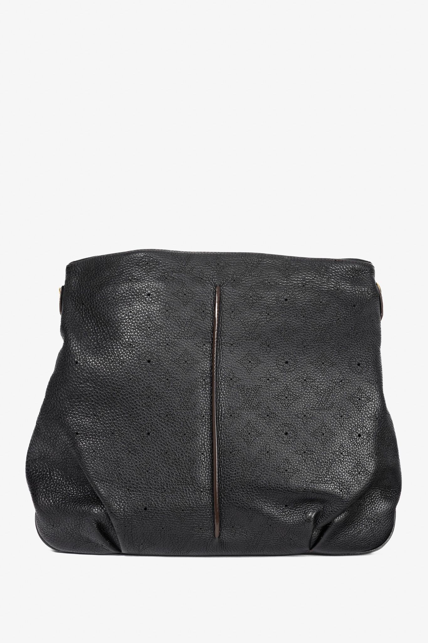 Louis Vuitton Louis Vuitton Selene MM Black Mahina Leather Hobo Size ONE SIZE - 4 Thumbnail