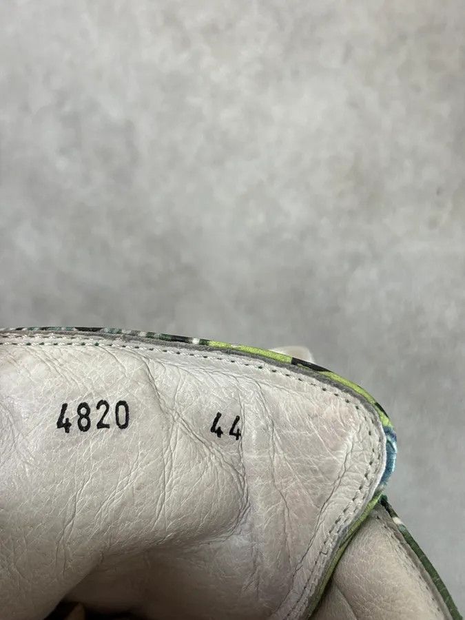 John Galliano John Galliano Green Magazine Textile Patterned Sneakers Size US 11 / EU 44 - 8 Thumbnail