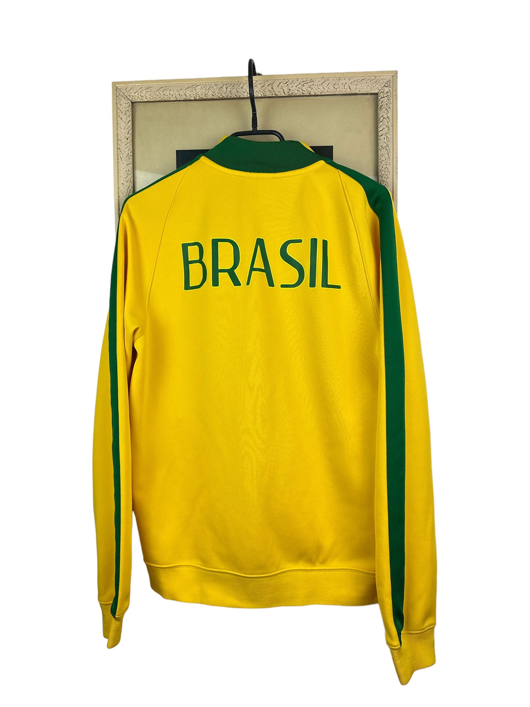 Nike Nike Brazil Football Jacket Track Top Soccer Rare Yellow Size US M / EU 48-50 / 2 - 14 Thumbnail