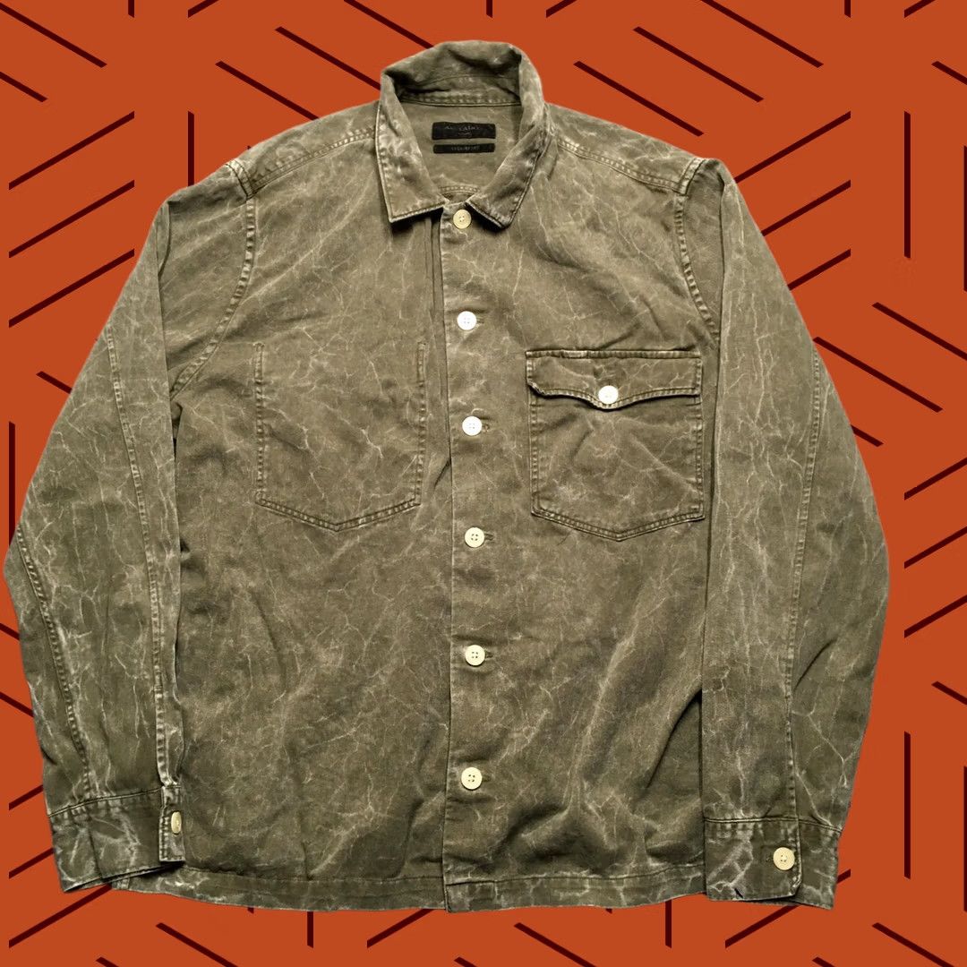 Allsaints AllSaints Telemark LS Shirt Jacket Mens Large Green Cotton Relaxed Fit Workwear Shirt Jacket Mens Large Green Cotton Navy? Size US L / EU 52-54 / 3 - 1 Thumbnail