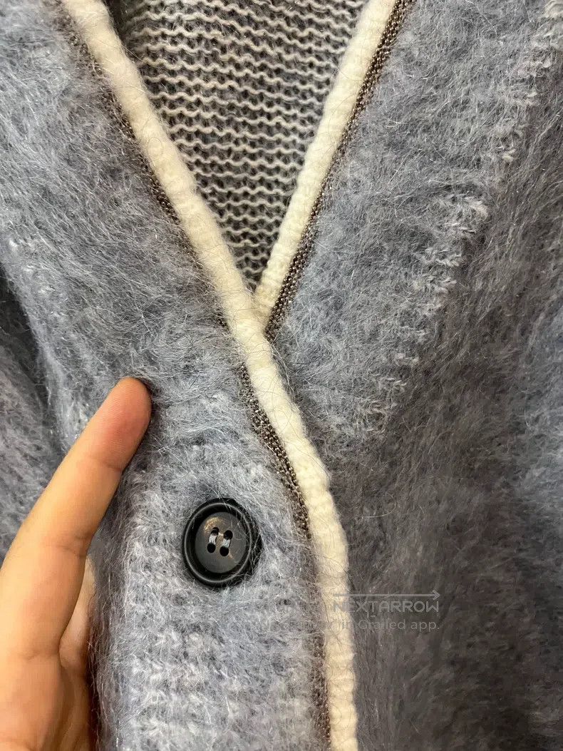 Brunello Cucinelli Brunello Cucinelli Mohair Cardigan Jacket Size M / US 6-8 / IT 42-44 - 3 Thumbnail