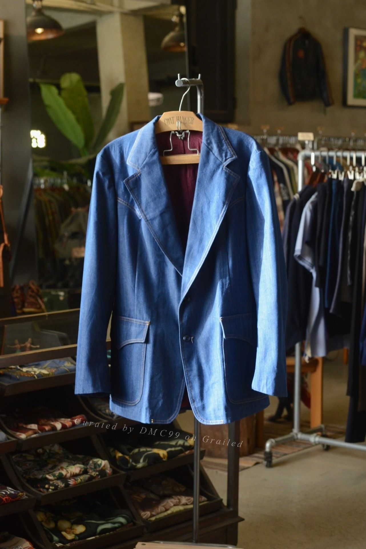 Lee Lee 1980s Denim Blazer 42R US Size US XS / EU 42 / 0 - 1 Thumbnail