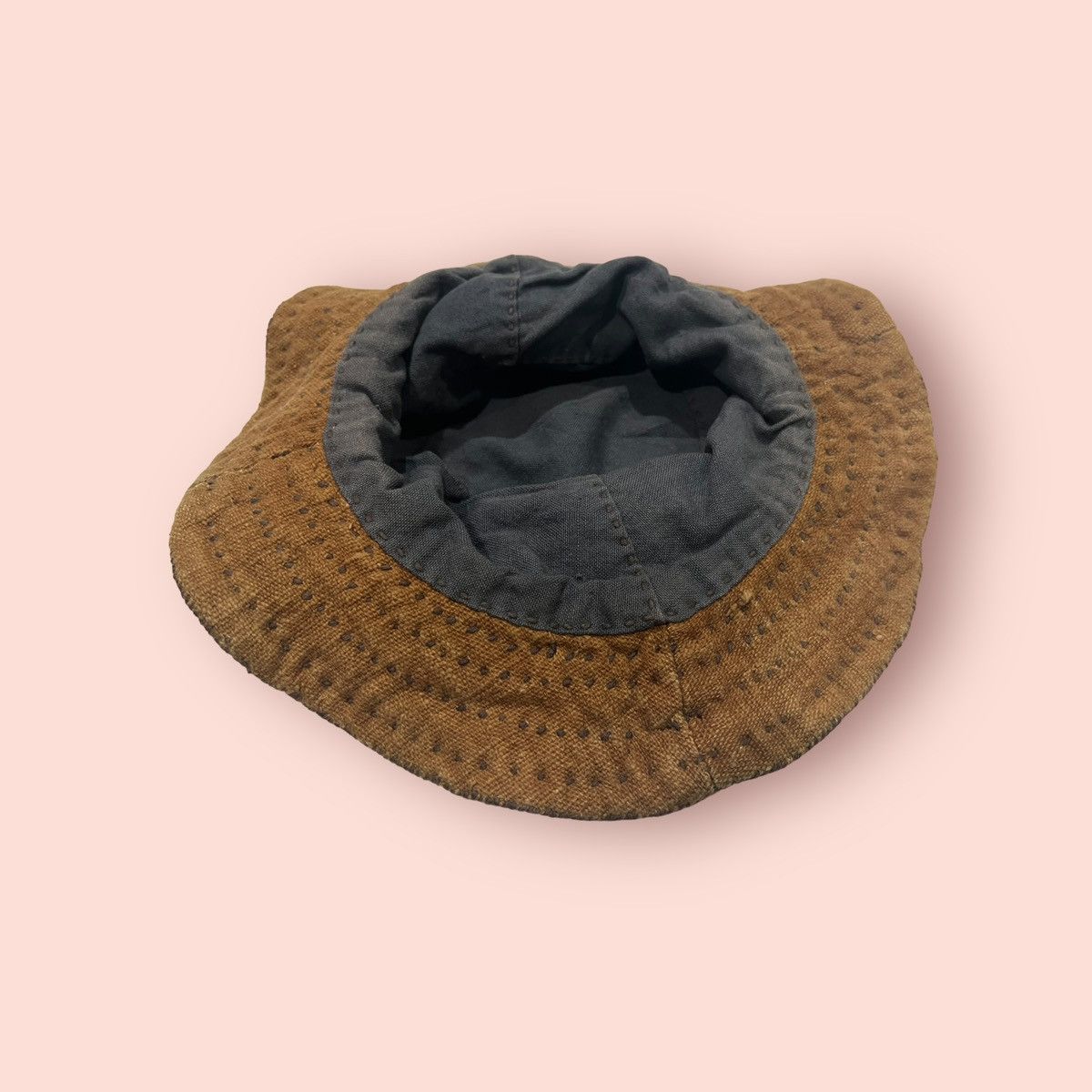 Japanese Brand RARE VINTAGE JAPAN SASHIKO STICHES BUCKET HAT Size ONE SIZE - 19 Thumbnail