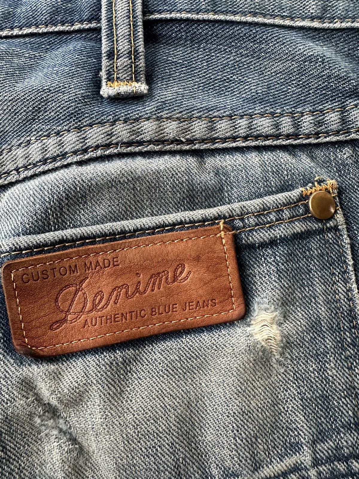 Denime Sale 🔥 Vintage Denime Japan Custom Made 90s Denim D240 Size US 32 / EU 48 - 6 Thumbnail