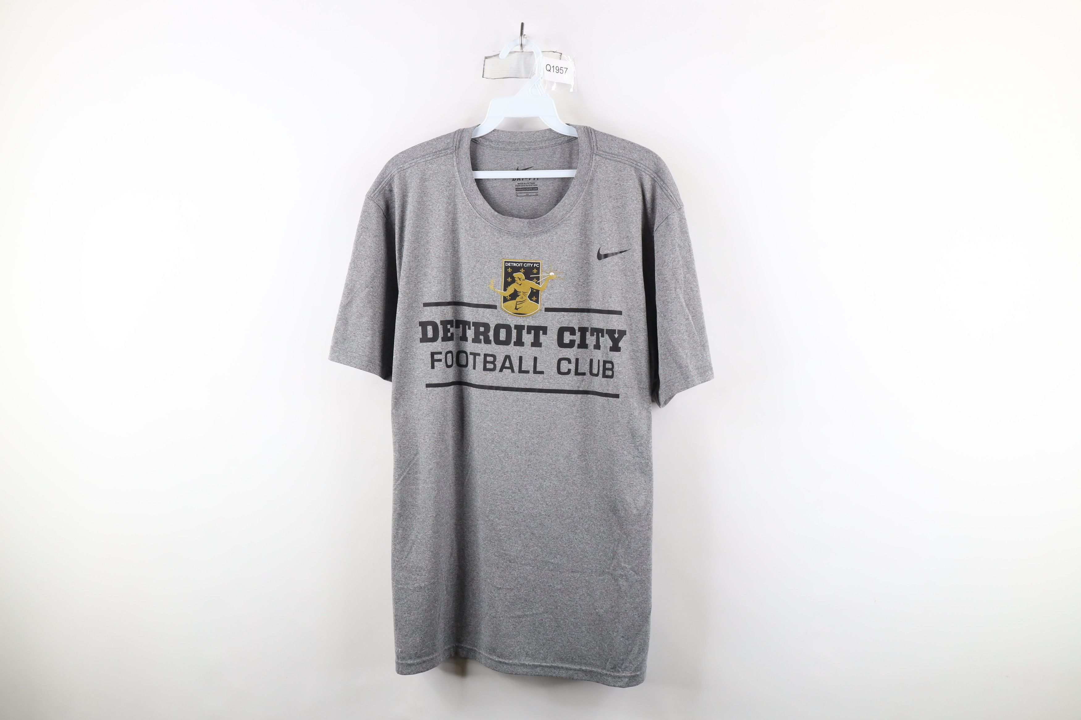 Nike × Vintage Nike City FC Football Club Soccer Futbol T-Shirt Gray Size US XL / EU 56 / 4 - 1 Thumbnail