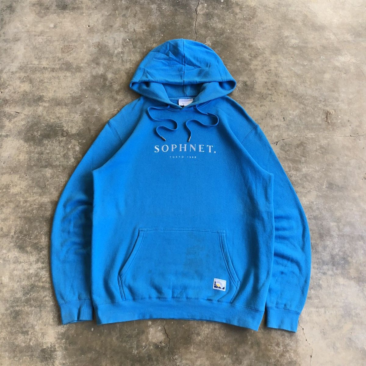 Sophnet. 🇯🇵 2000s Sophnet. Sunspel Embroidery Font Hoodie Blue Size US XL / EU 56 / 4 - 1 Thumbnail