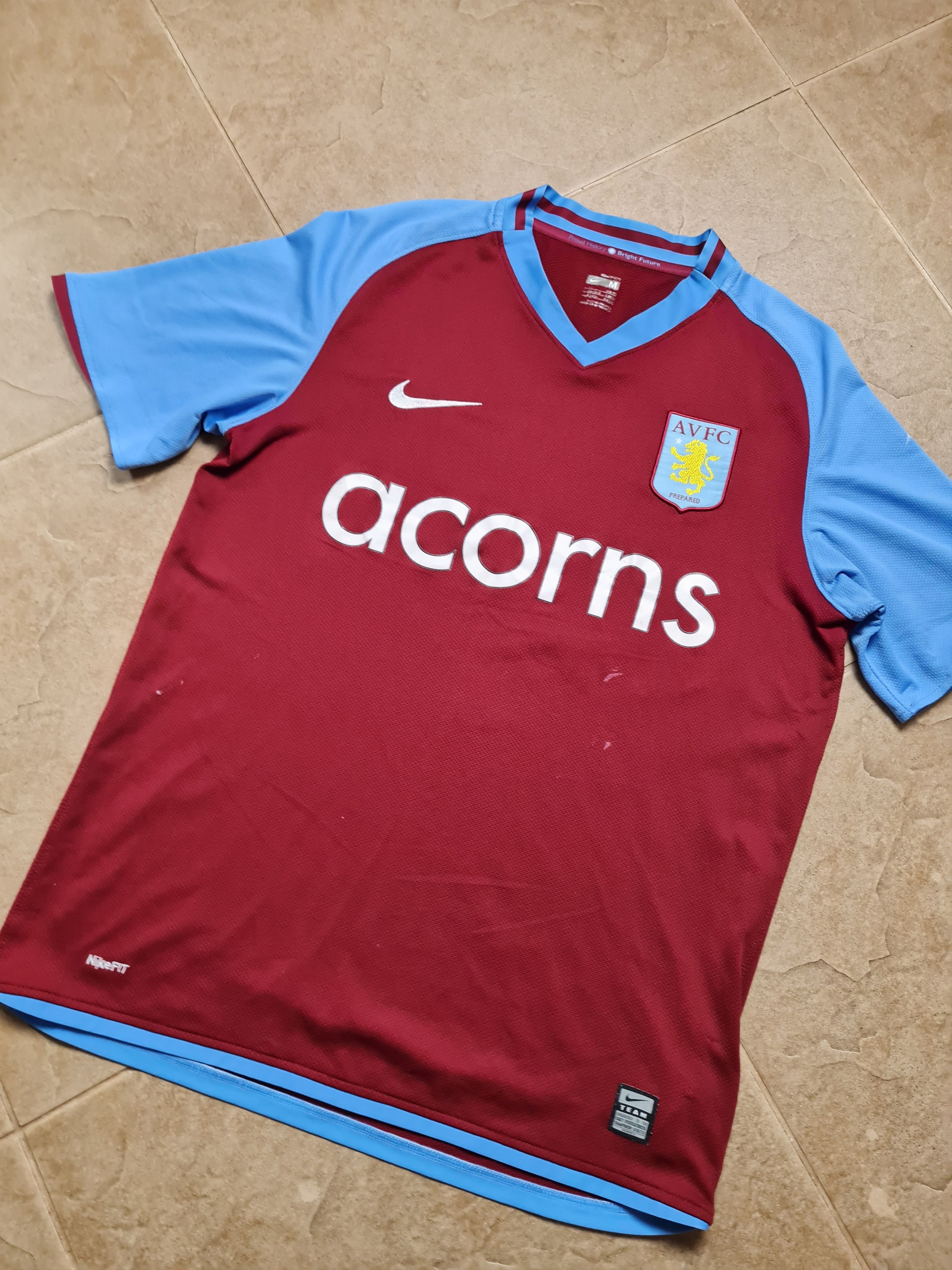 Nike Nike Aston Villa Home Soccer Shirt 2008/09 Adults Size US M / EU 48-50 / 2 - 12 Thumbnail