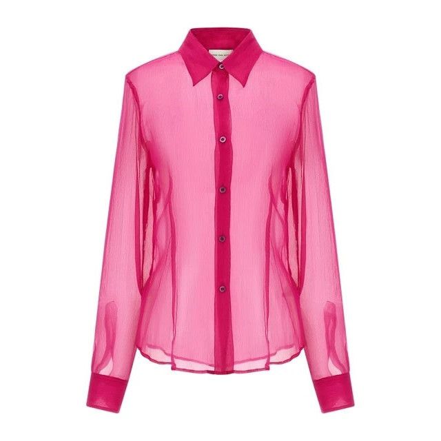 DRIES VAN NOTEN Cloudy Pink Shirt New & Authentic (Women's s