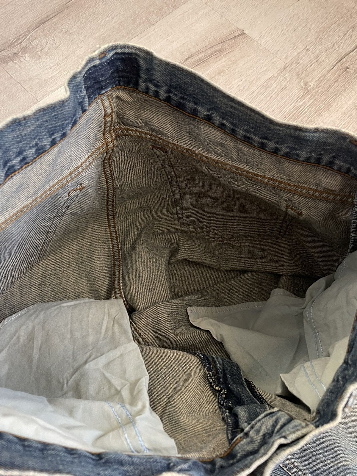20471120 Vintage Coffee Fade Jeans Distressed Undercover Style Y2k Size US 32 / EU 48 - 9 Thumbnail