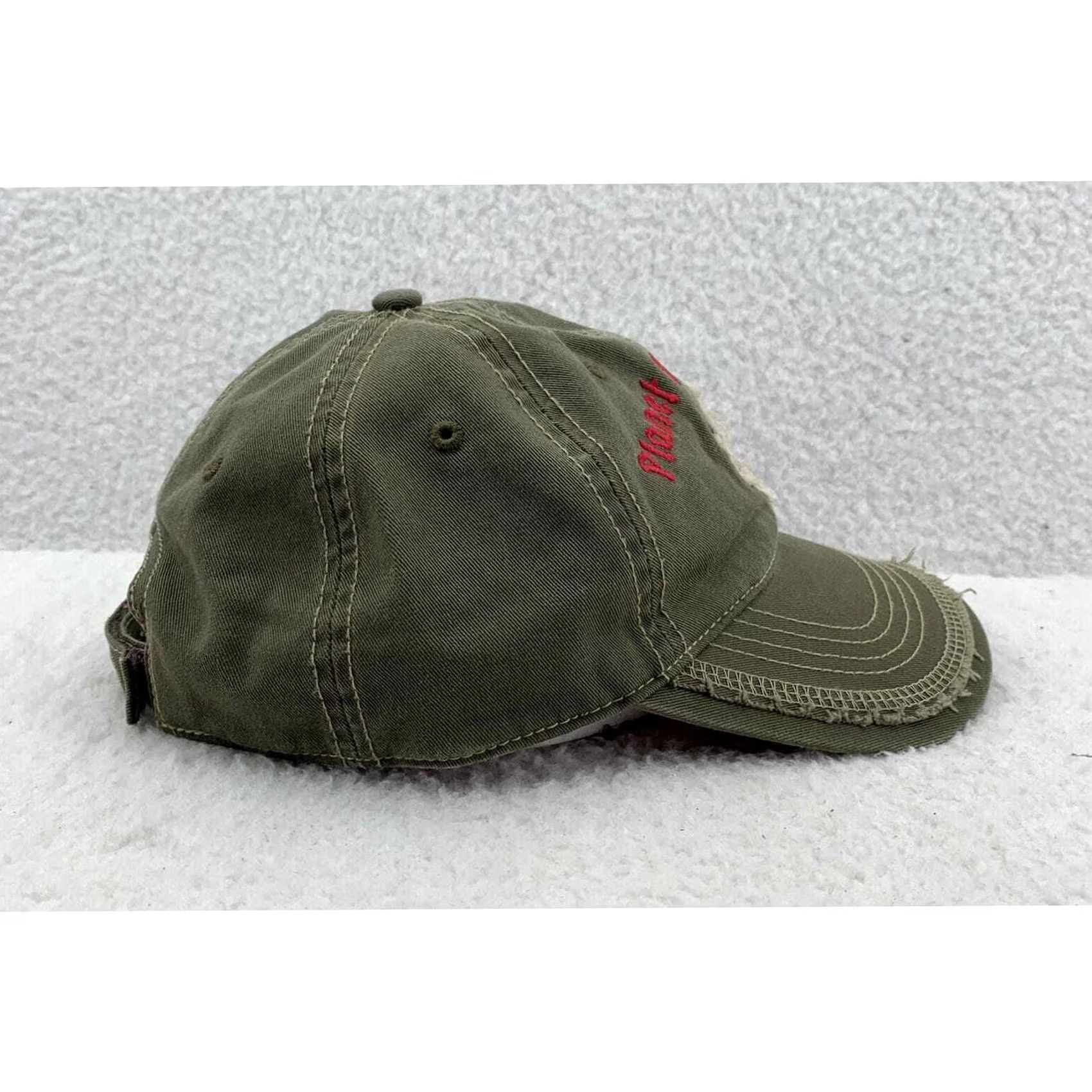 Planet Hollywood Planet Hollywood Myrtle Beach SC Baseball Hat OSFM Pink Green Distressed Womens Size ONE SIZE - 4 Thumbnail