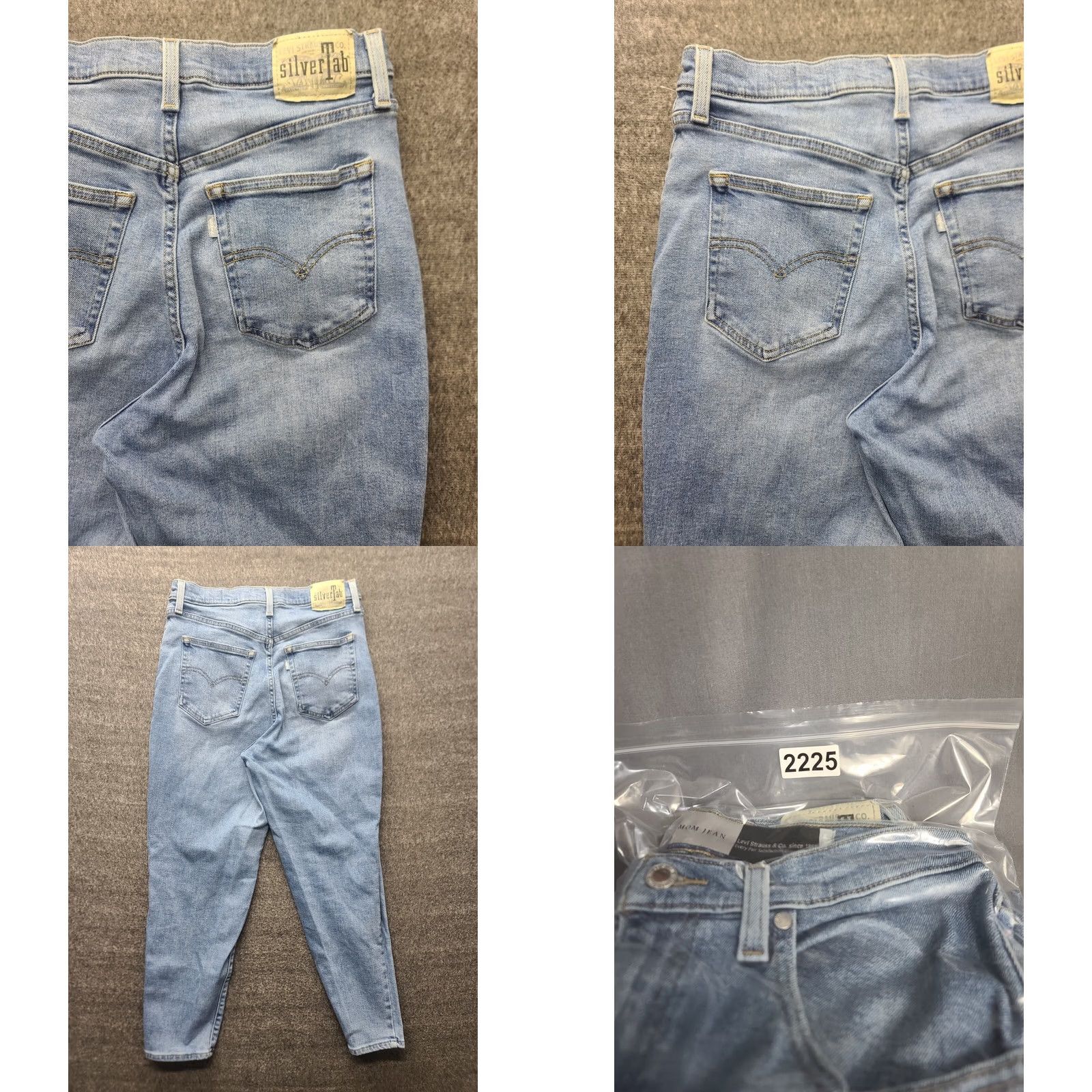 Levi's Levi's Silver Tab Jeans Womens Regular High Rise Tapered Leg 28x27 Denim Blue Size 28" / US 6 / IT 42 - 9 Thumbnail