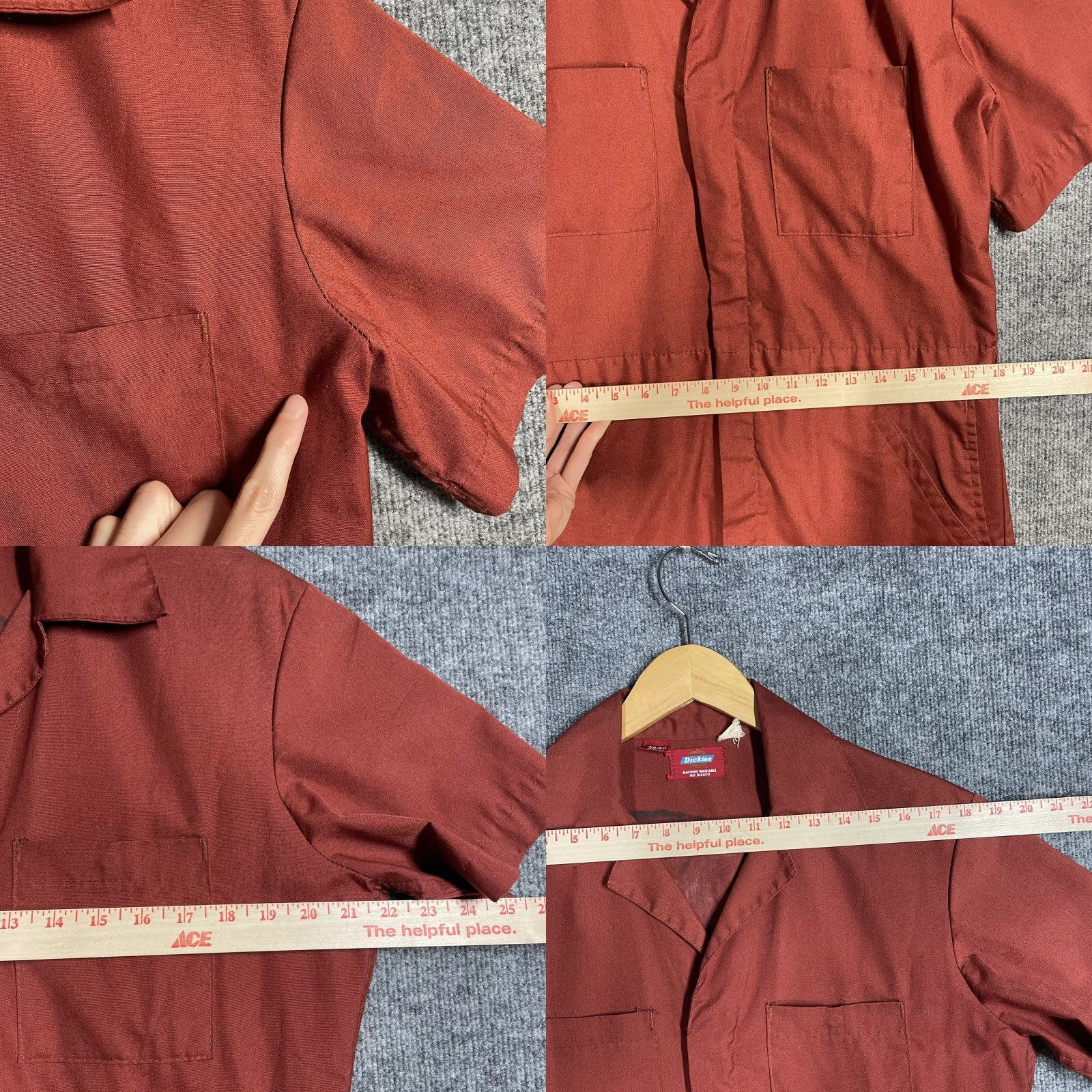 Dickies VINTAGE Dickies Coveralls 70s Muskies Inc Hand Painted Advertising Sign Size M Size US 31 - 10 Thumbnail