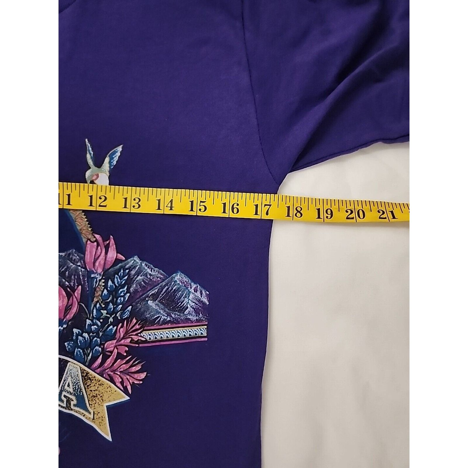 Jerzees Vintage Nevada Shirt Virginia City Mountain Purple Tee 90s S Size US S / EU 44-46 / 1 - 6 Thumbnail
