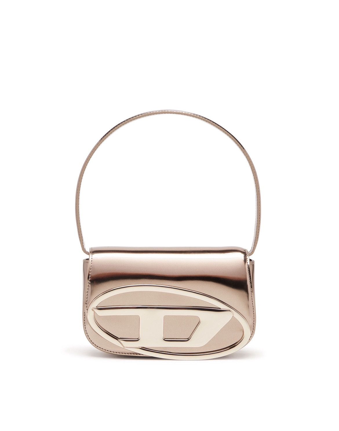 Diesel 1DR-Iconic shoulder bag in mirrored leather Size ONE SIZE - 1 Thumbnail