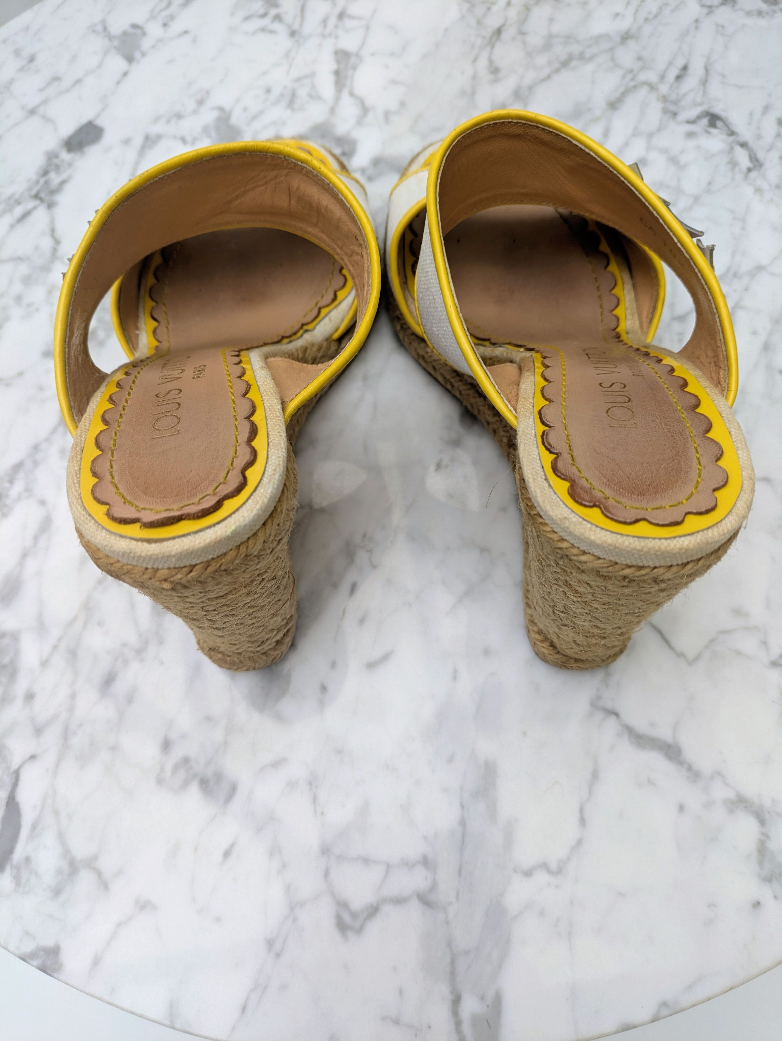 Louis Vuitton Louis Vuitton multicolour flower heeled espadrille sandals Size US 5.5 / IT 35.5 - 13 Thumbnail