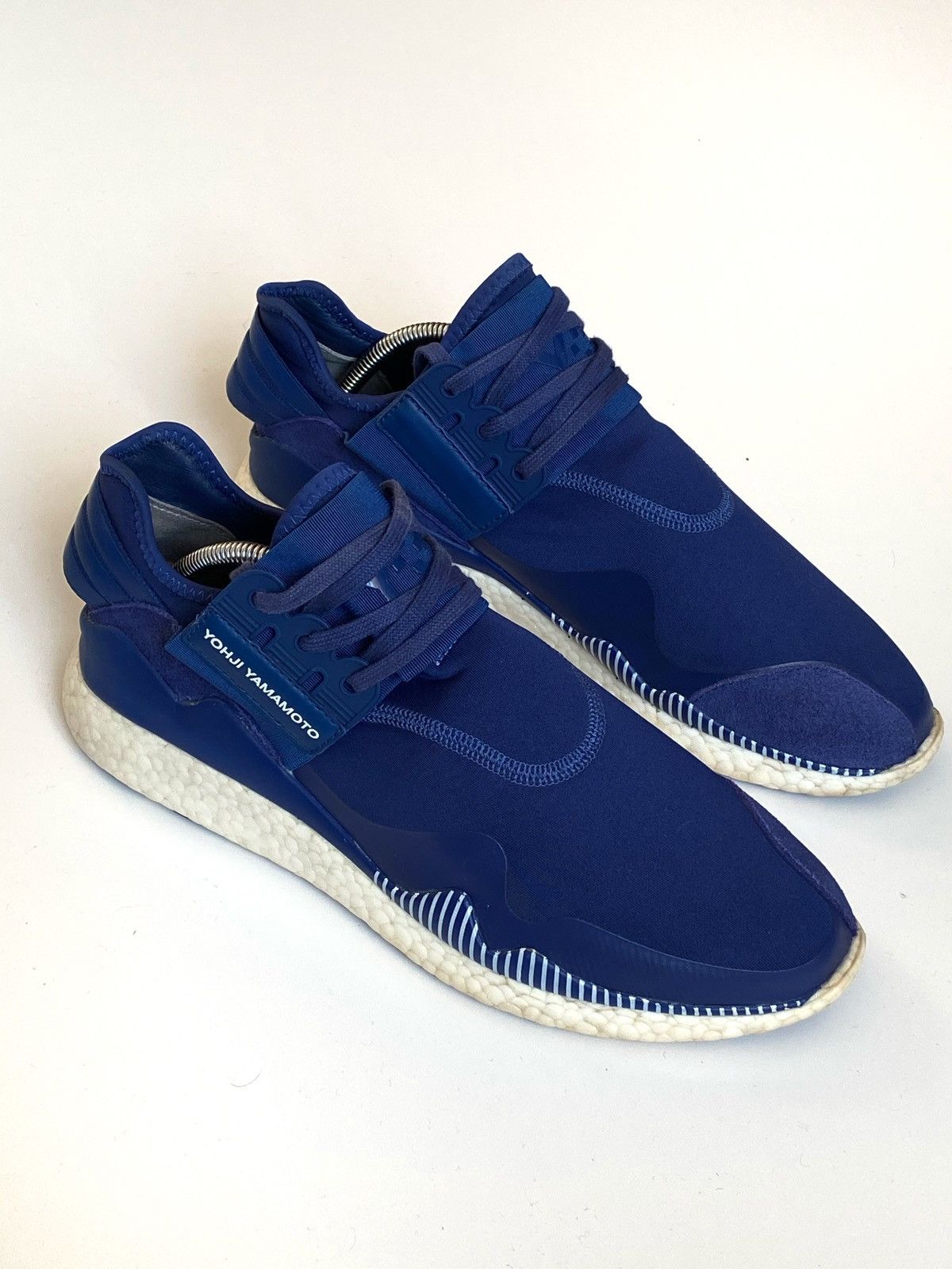 Y-3 Adidas Y-3 Yohji Yamamoto Blue Sneakers On Boost 10.5 / 44.5 Size US 10.5 / EU 43-44 - 1 Thumbnail