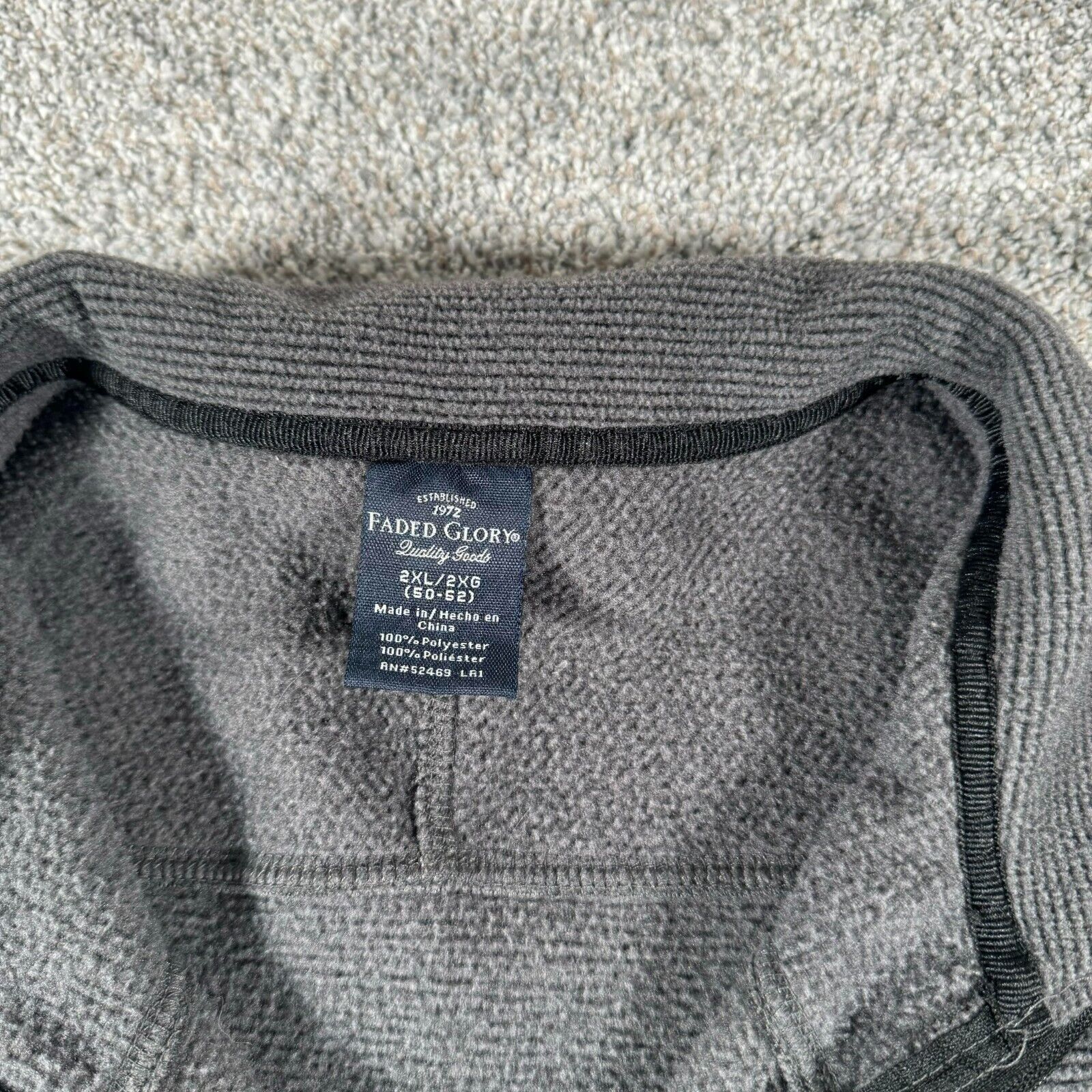 Faded Glory Faded Glory 1/4 Zip Sweater Mens 2XL Warm Soft Fleece Y2K Size US XXL / EU 58 / 5 - 3 Thumbnail
