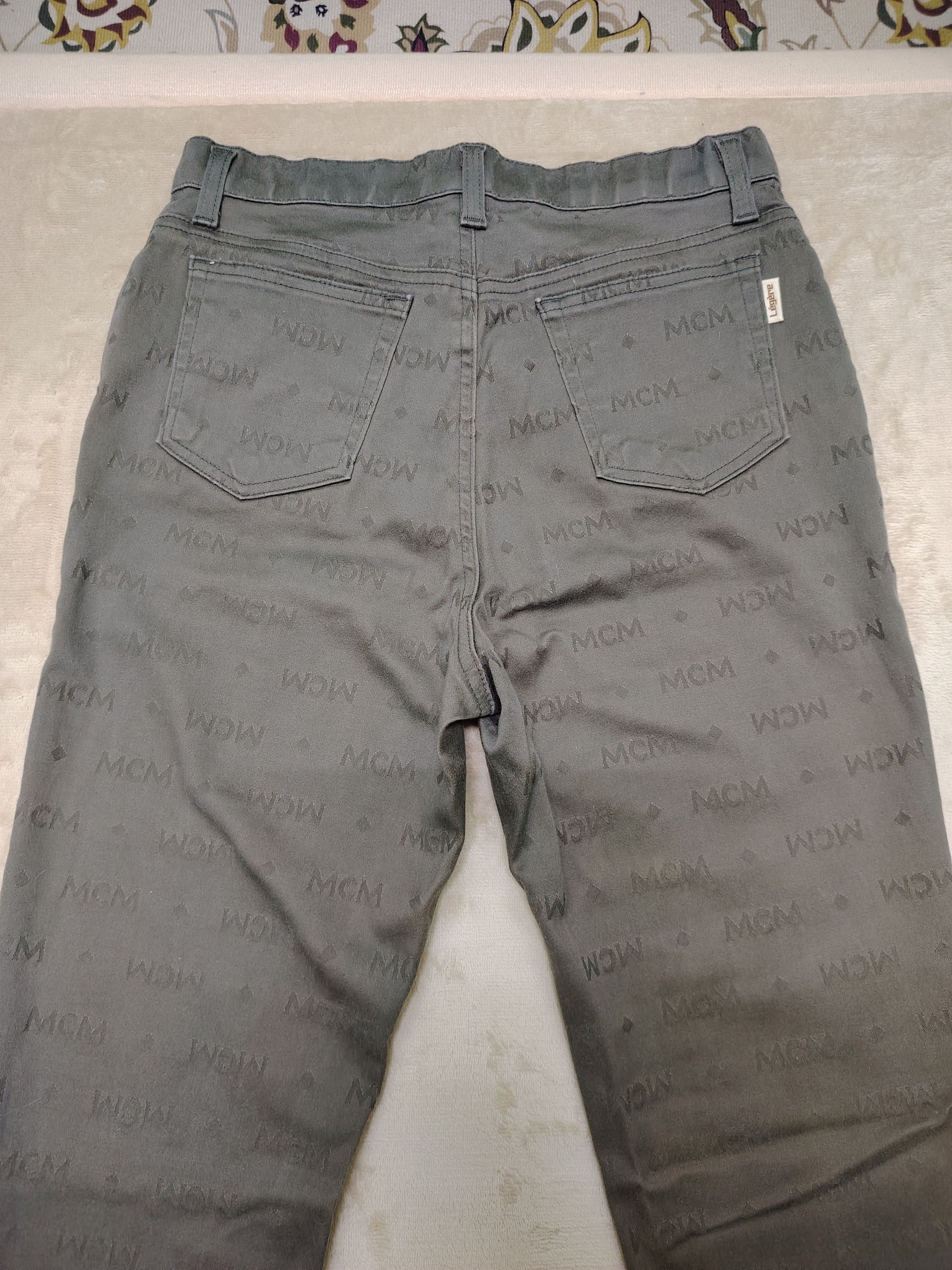 MCM VINTAGE MCM LEGERE MONOGRAM STRETCHABLE JEANS SUN FADED Size US 29 - 5 Thumbnail