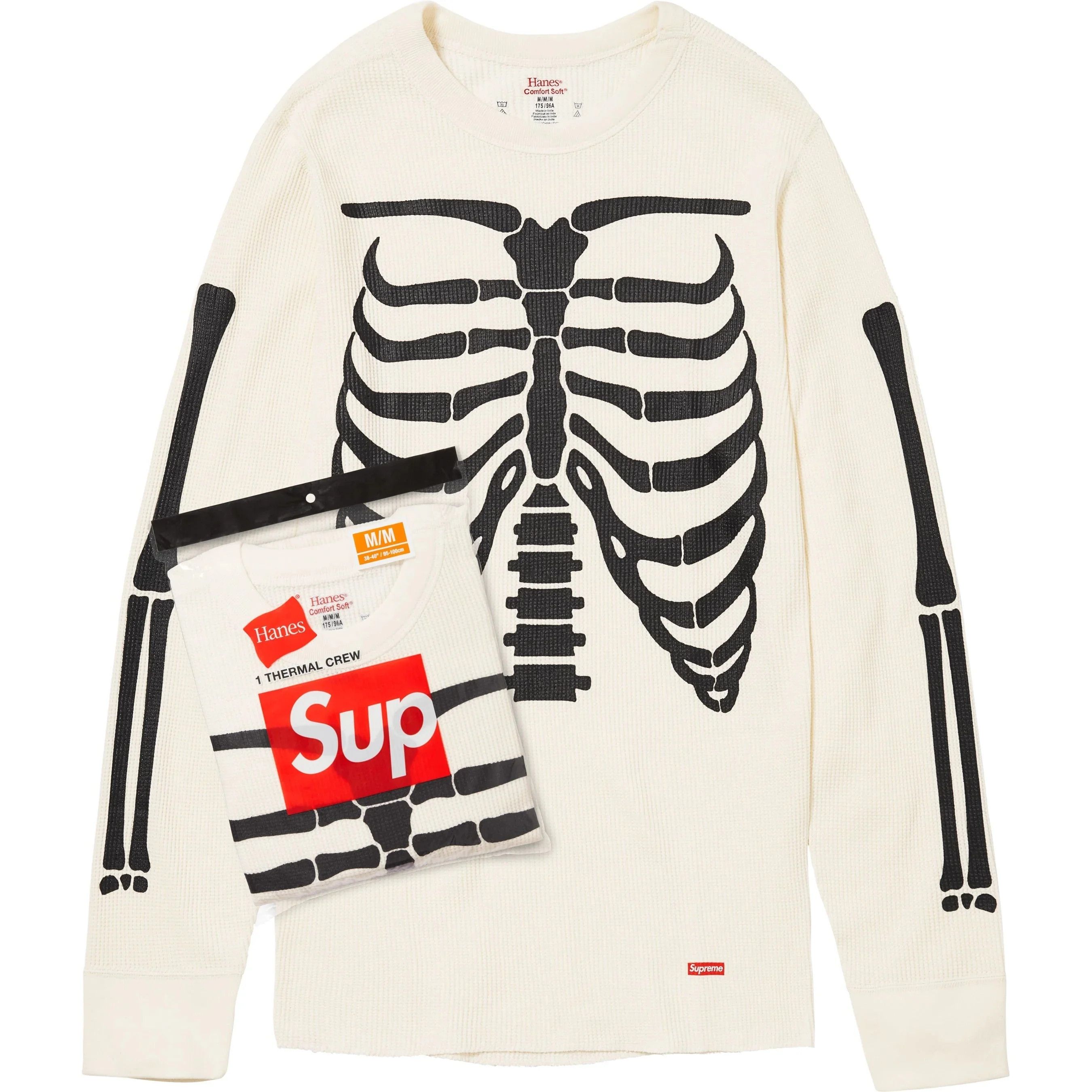 Hanes × Supreme Supreme Hanes Bones Thermal Crew Size US XXL / EU 58 / 5 - 1 Thumbnail