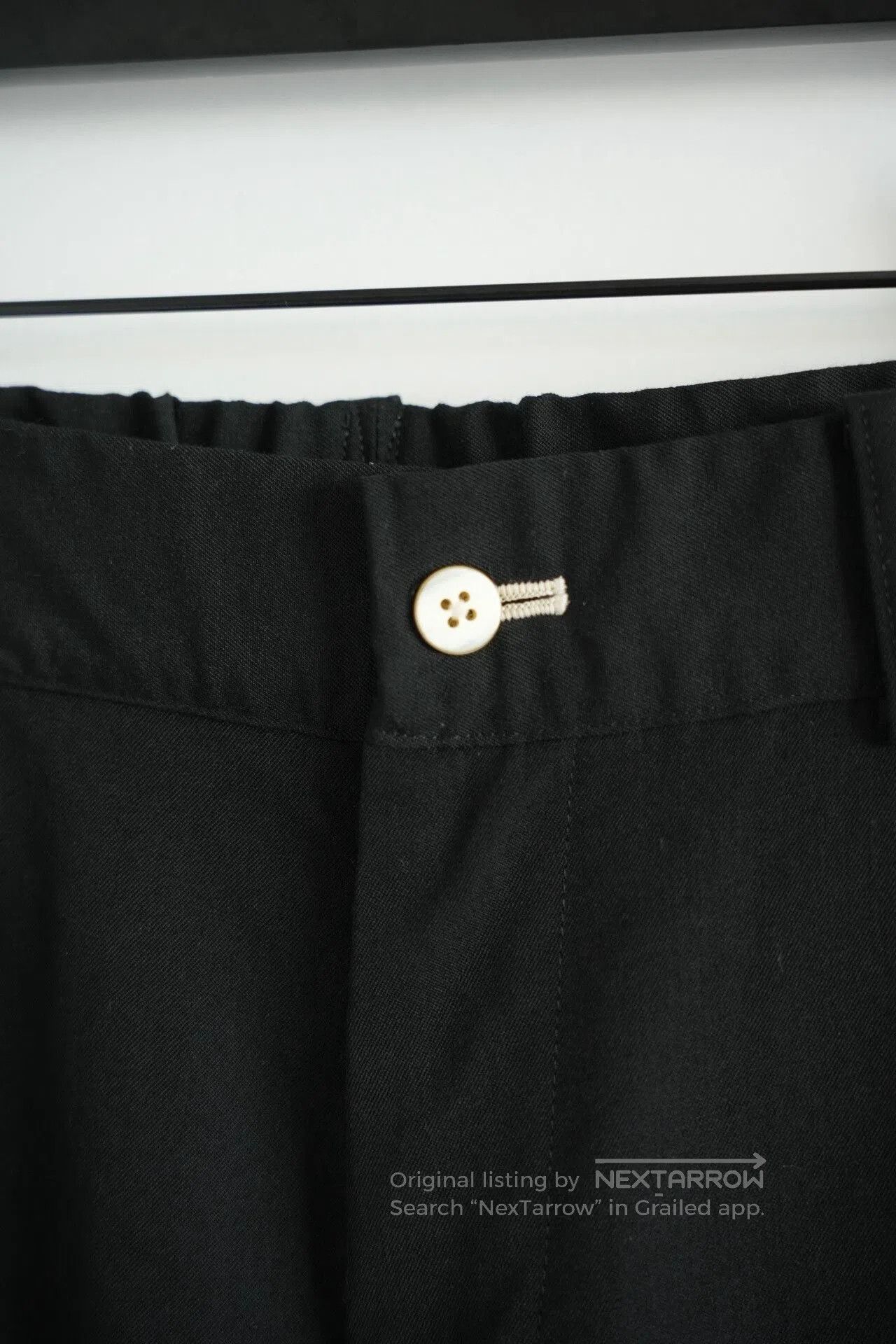 Yohji Yamamoto Yohji Yamamoto Black Wool Pants. Size US 30 / EU 46 - 3 Thumbnail